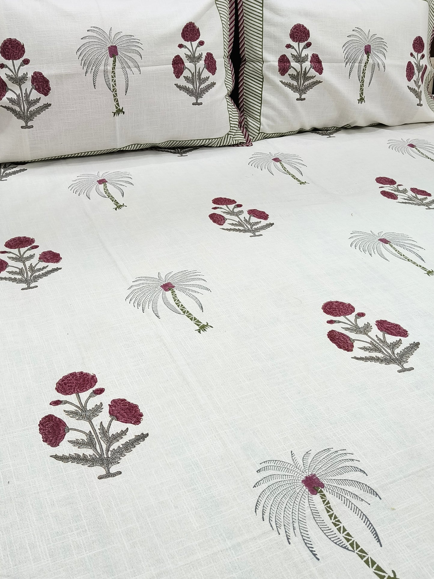 Handblock Printed Premium SLUB Bedcovers