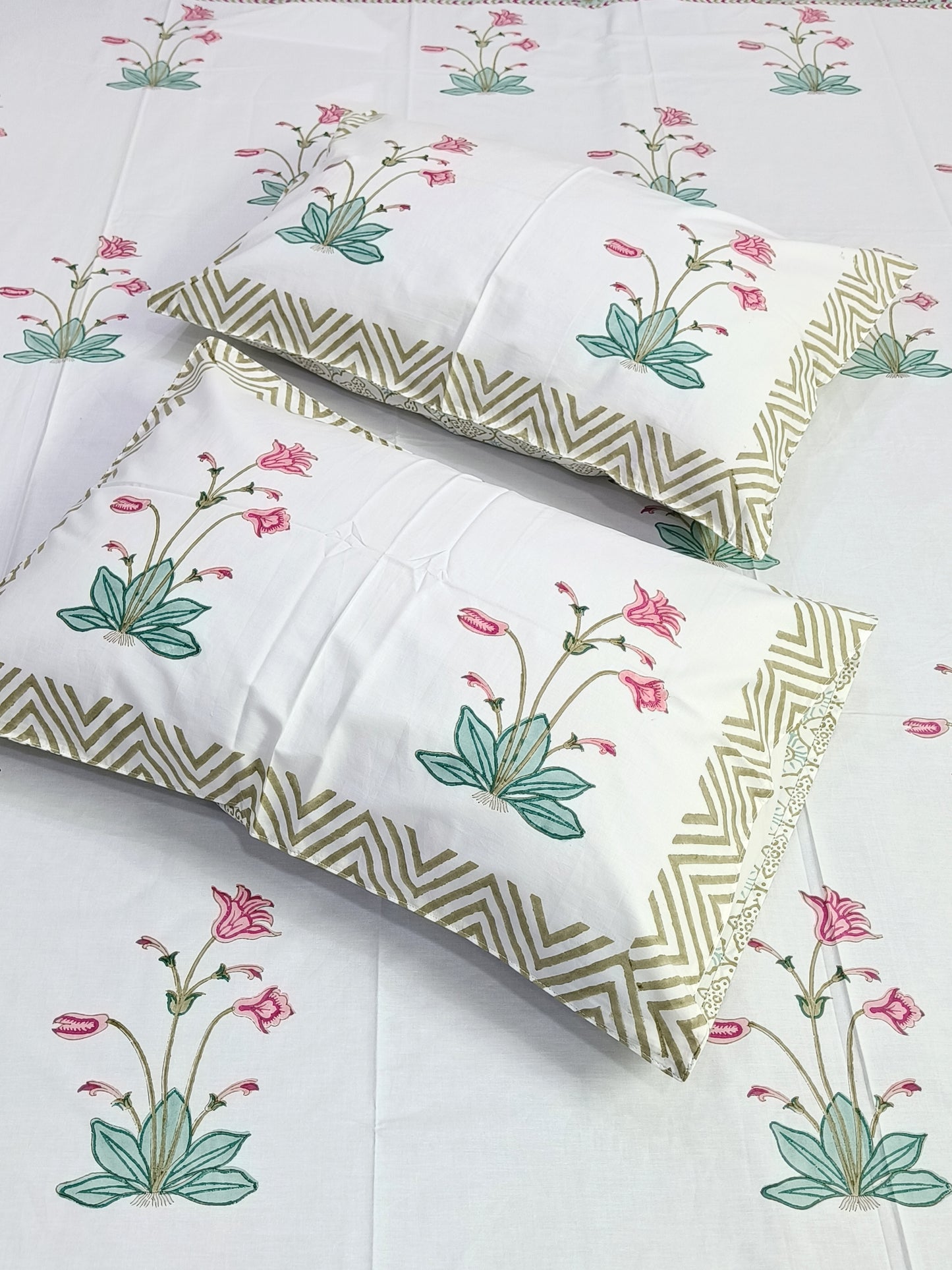 Handblock Printed Premium Bedsheets