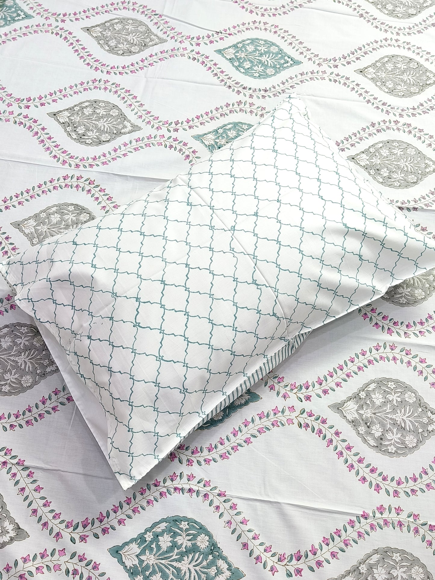 FRESH ARRIVAL Handblock Printed Premium Bedsheets