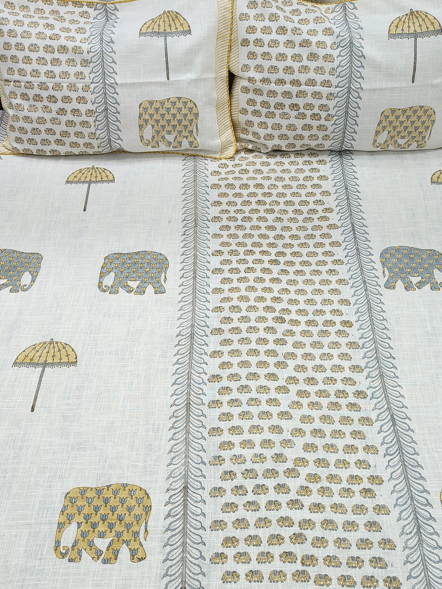 Handblock Printed Premium SLUB Bedcovers