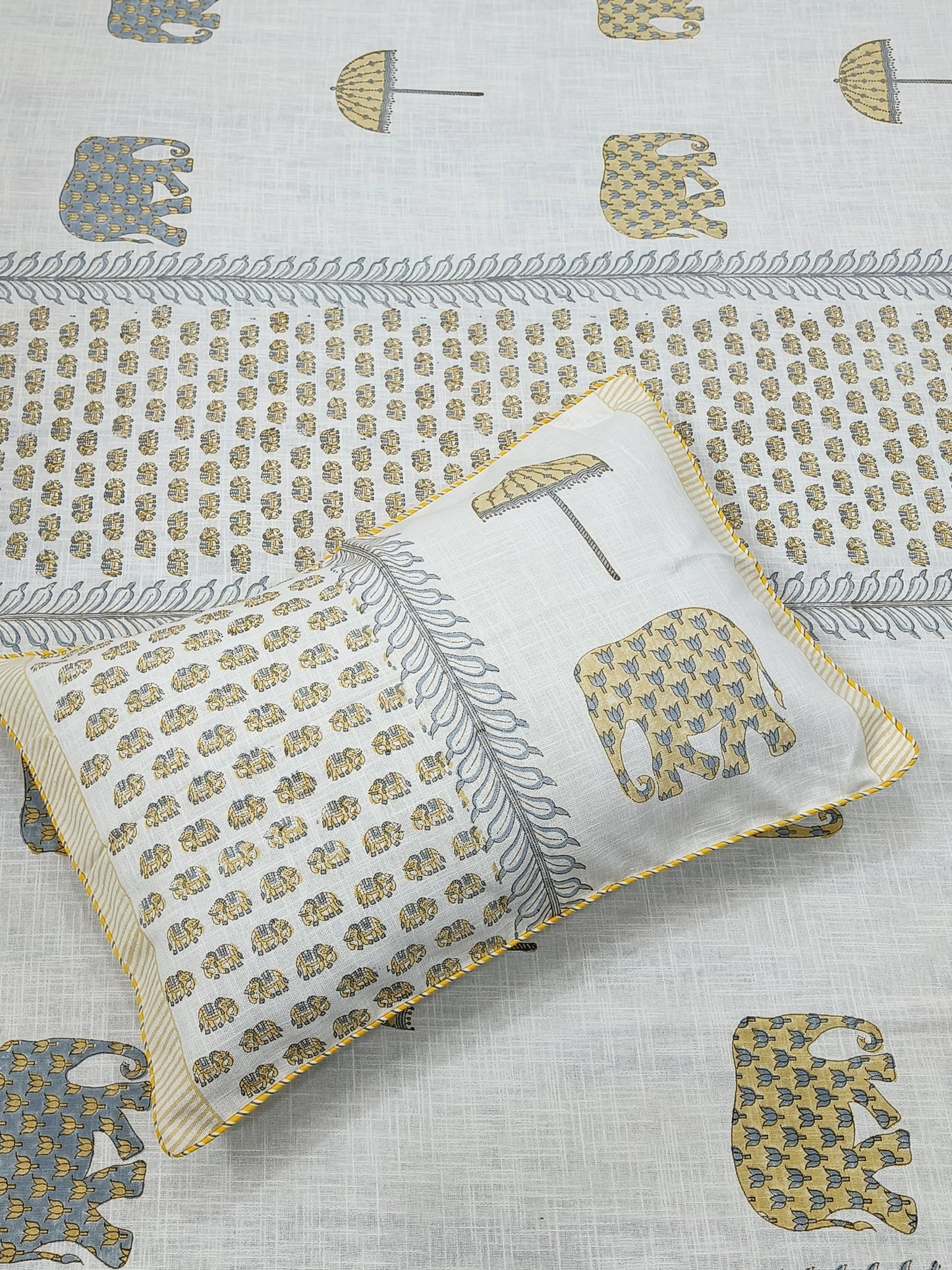 Handblock Printed Premium SLUB Bedcovers