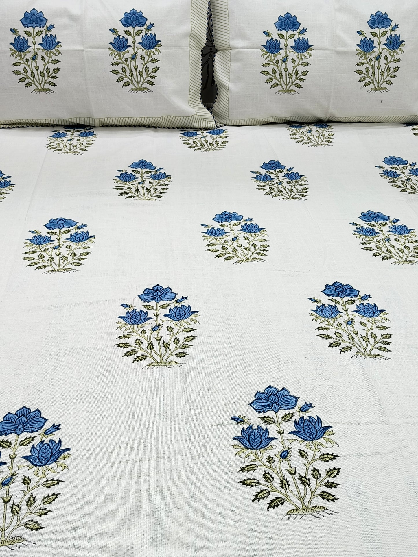 Handblock Printed Premium SLUB Bedcovers