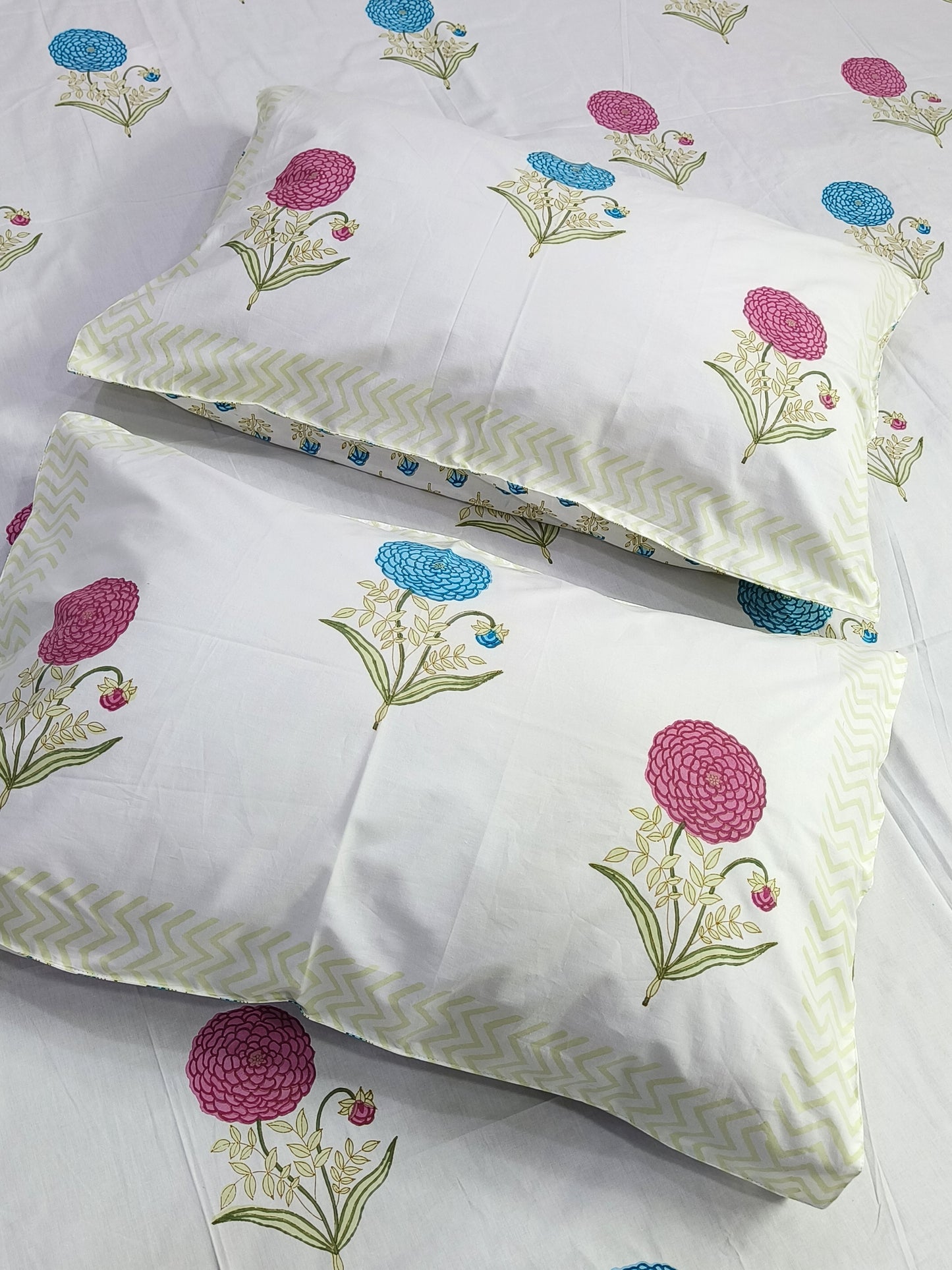 FRESH ARRIVAL Handblock Printed Premium Bedsheets