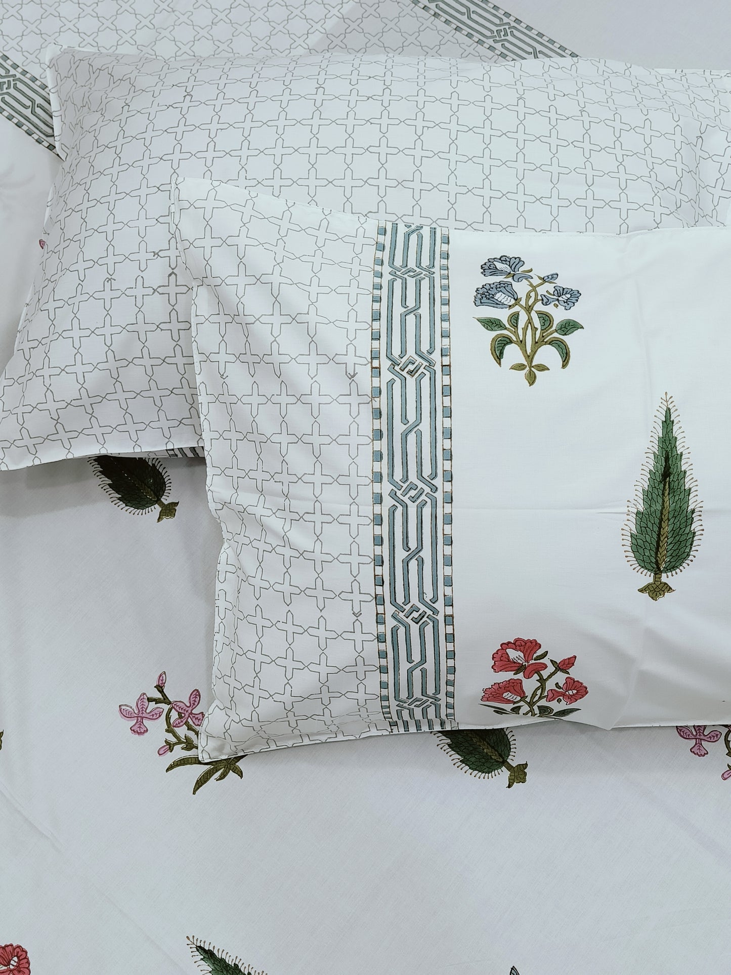 Handblock Printed Premium Bedsheets