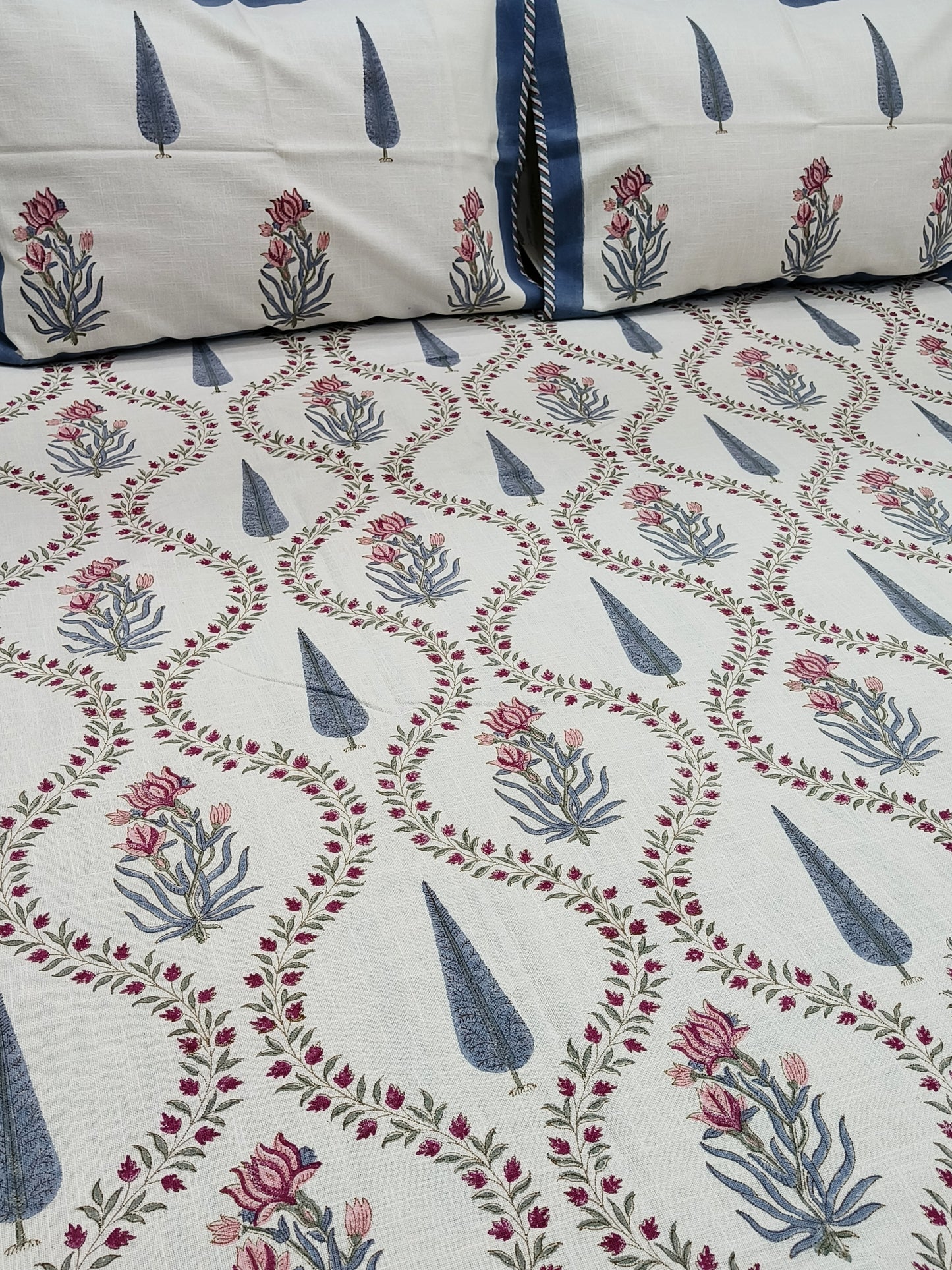 Handblock Printed Premium SLUB Bedcovers