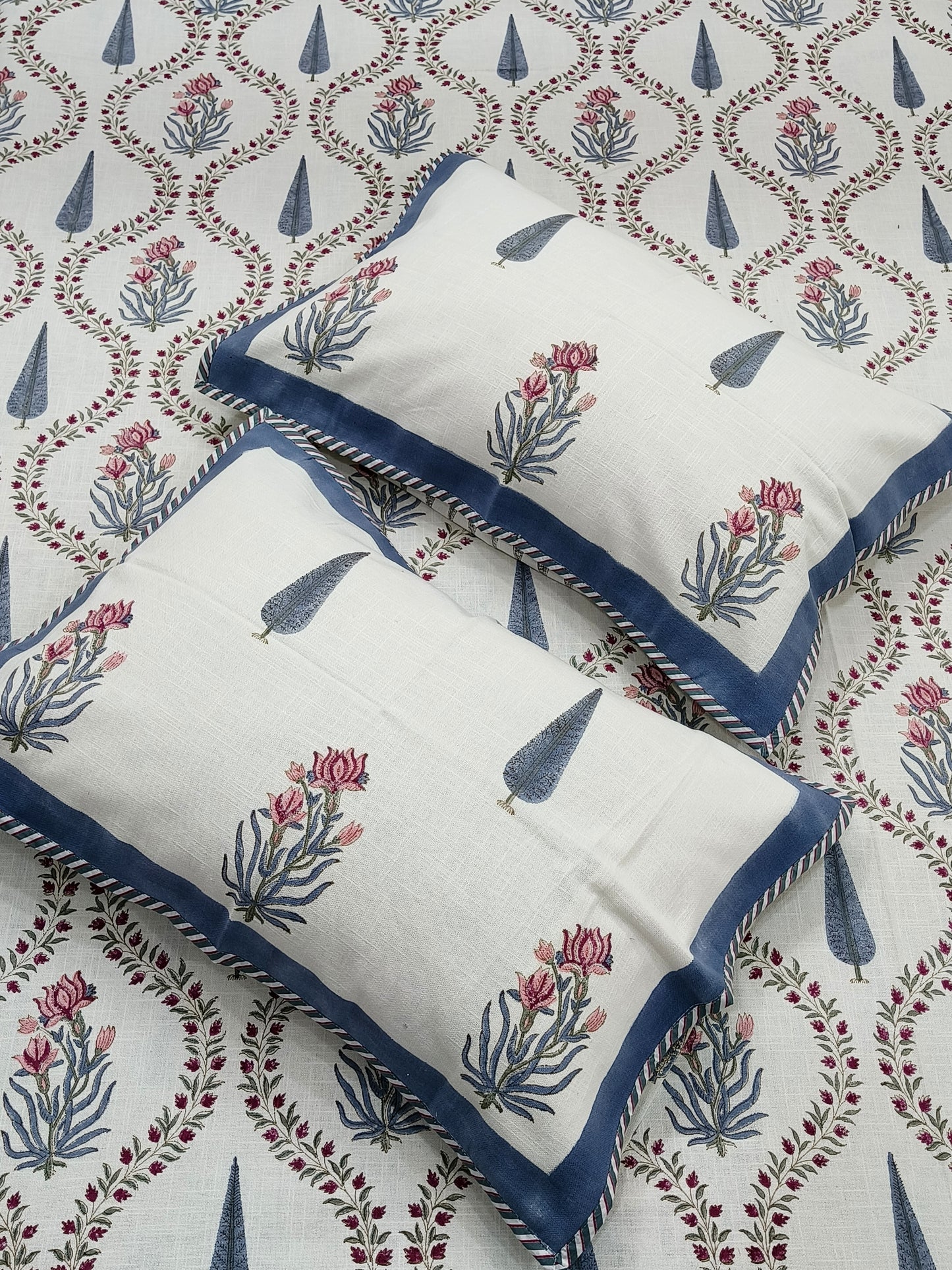 Handblock Printed Premium SLUB Bedcovers