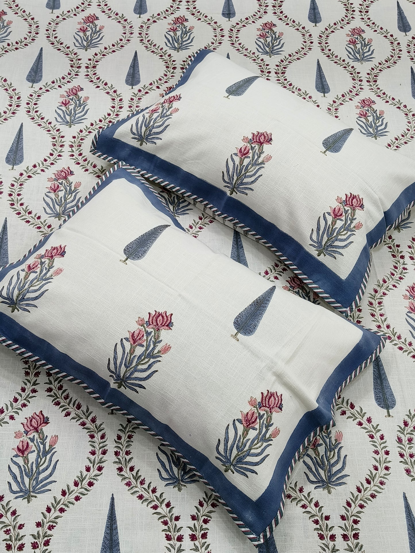 Handblock Printed Premium SLUB Bedcovers