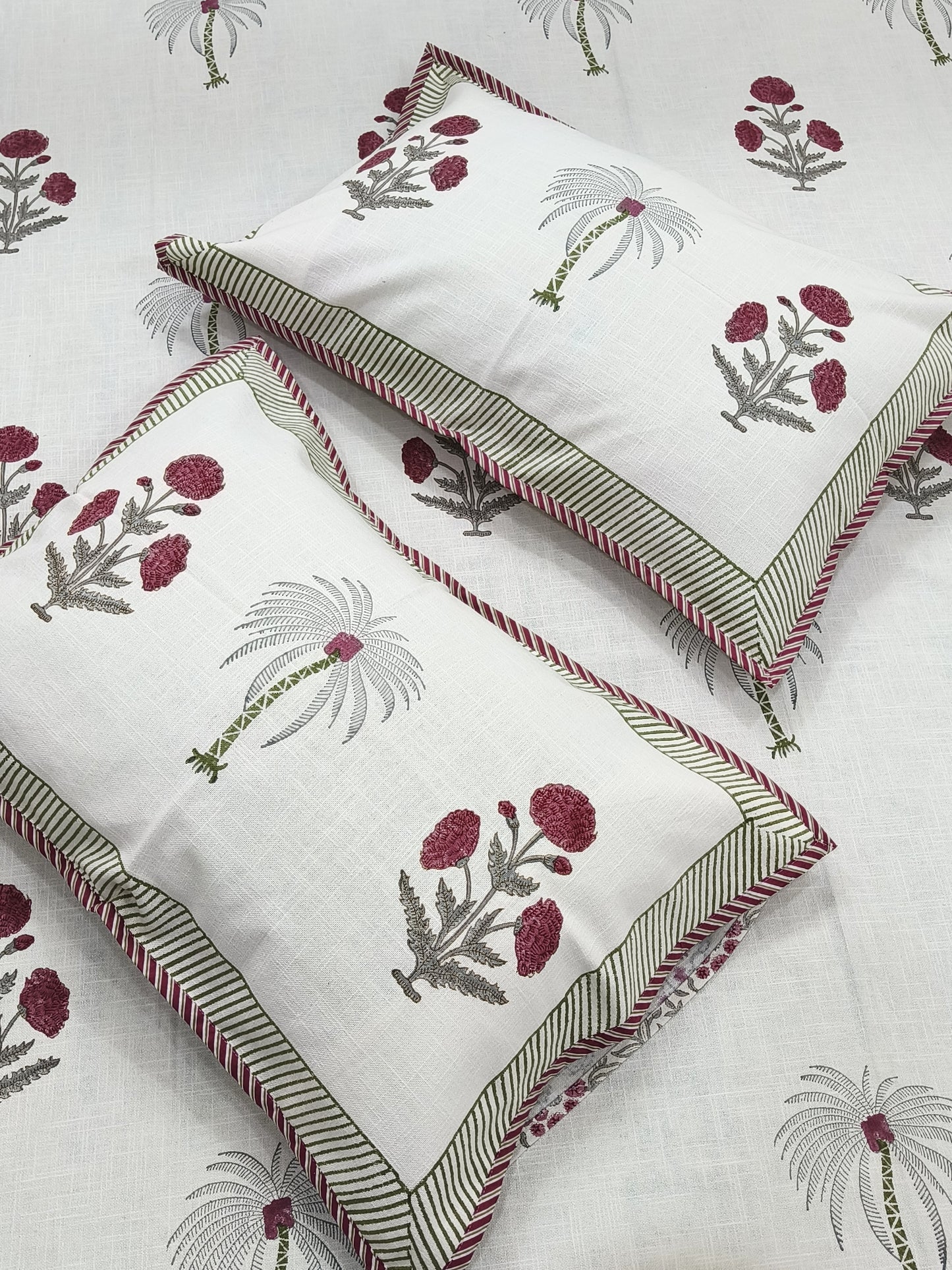 Handblock Printed Premium SLUB Bedcovers