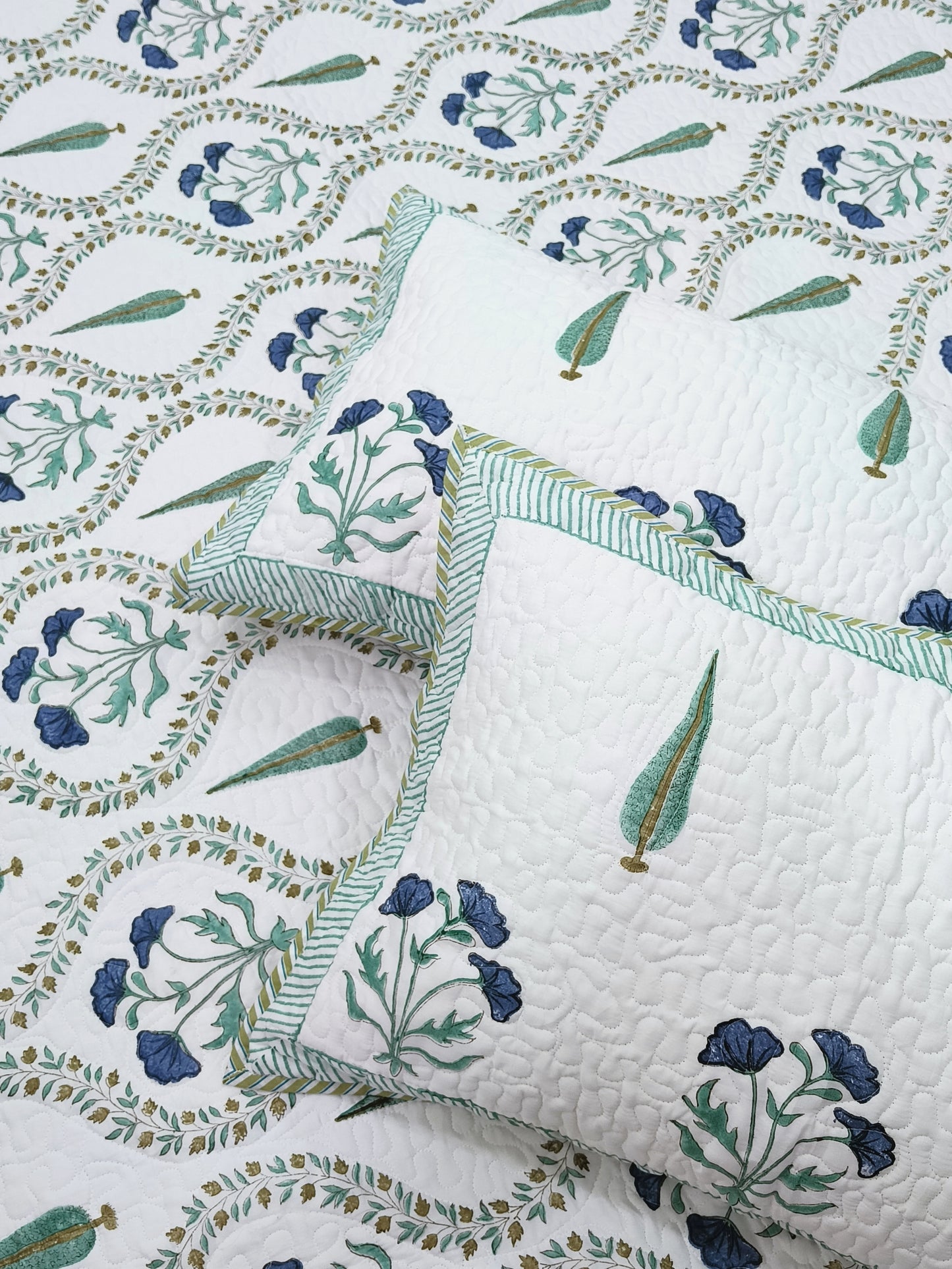 Handblock Printed Premium Mulmul Bedcovers