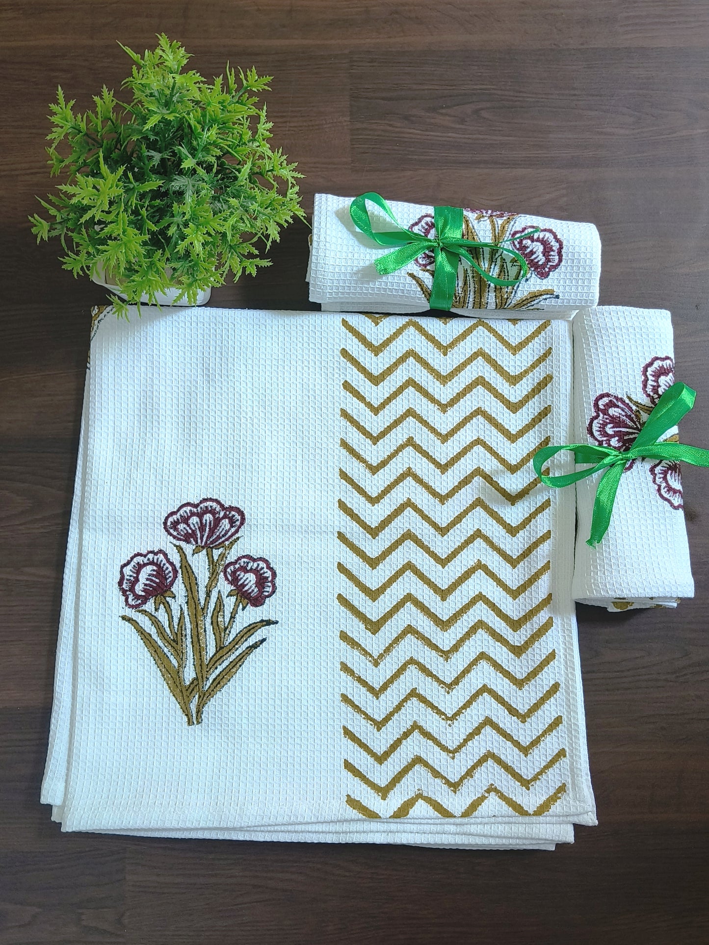 Handblock Printed Towels