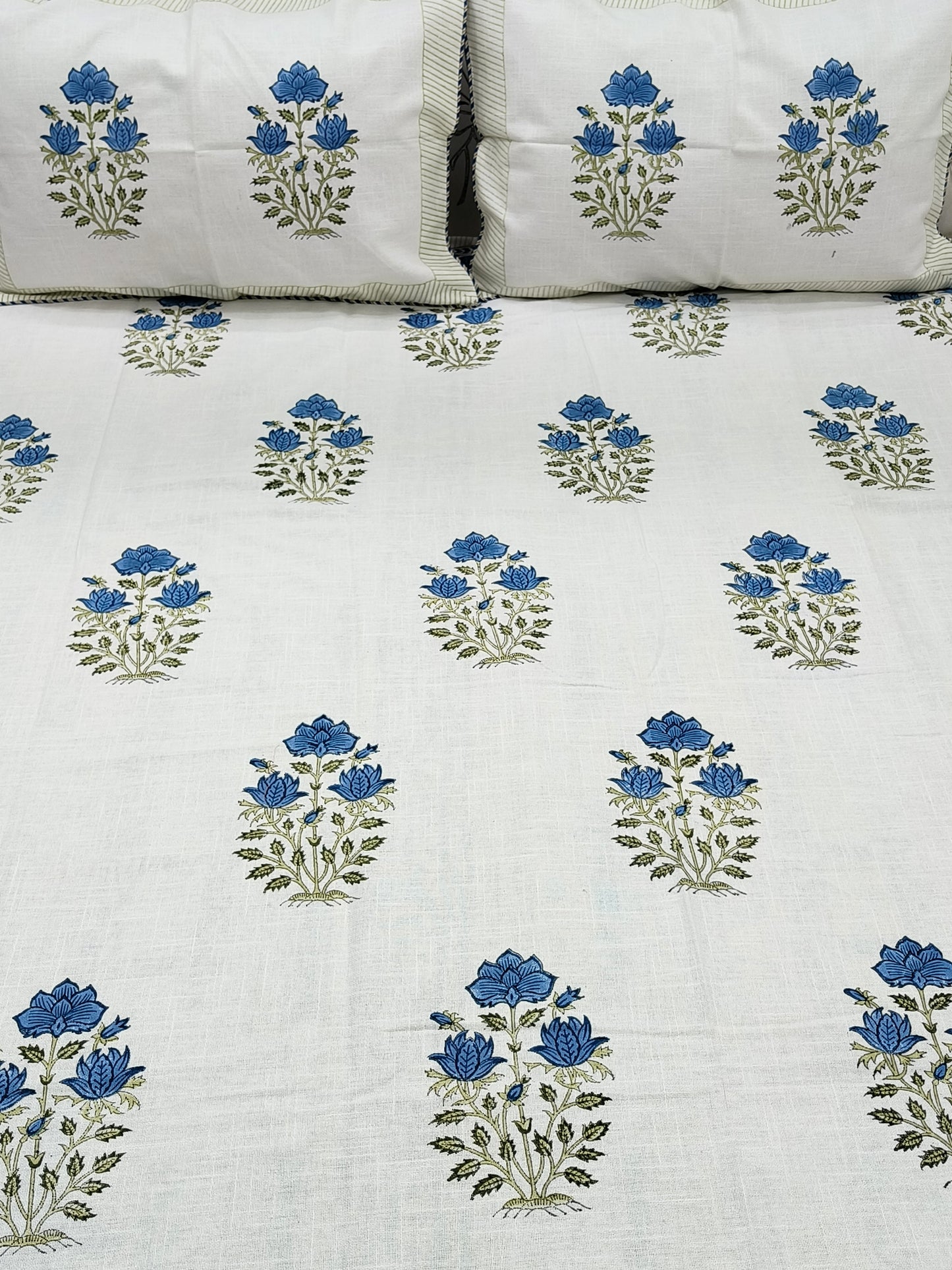 Handblock Printed Premium SLUB Bedcovers
