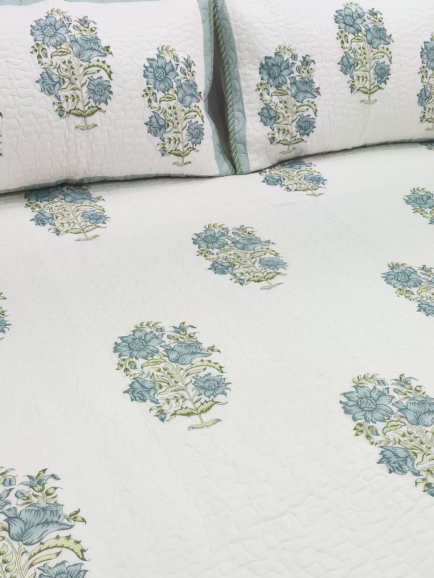 Handblock Printed Premium Mulmul Bedcovers