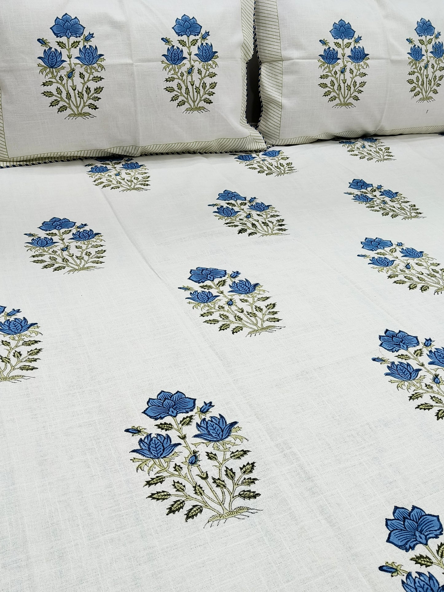 Handblock Printed Premium SLUB Bedcovers