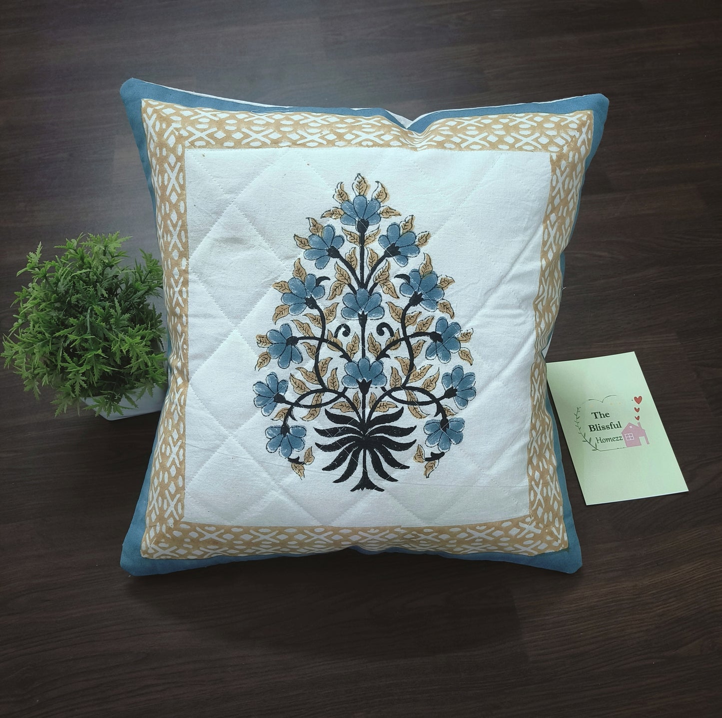 Handblock Printed Cushion Cover