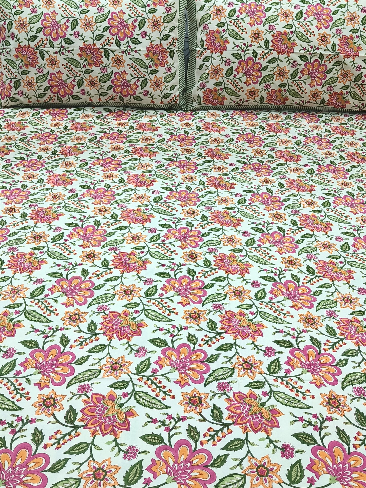 FRESH ARRIVAL Handblock Printed Premium Bedsheets