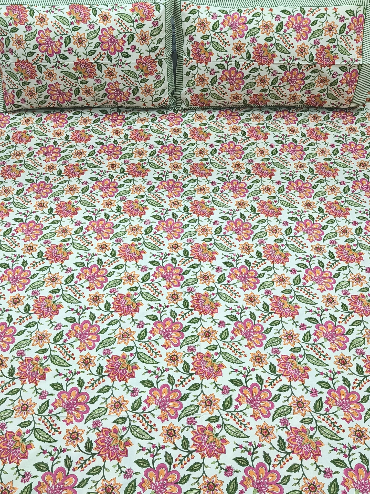 FRESH ARRIVAL Handblock Printed Premium Bedsheets