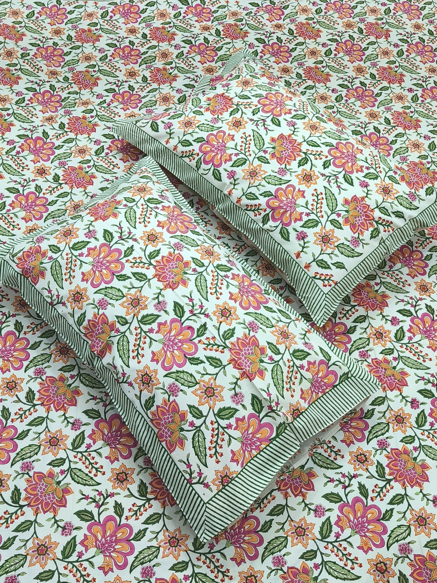 FRESH ARRIVAL Handblock Printed Premium Bedsheets