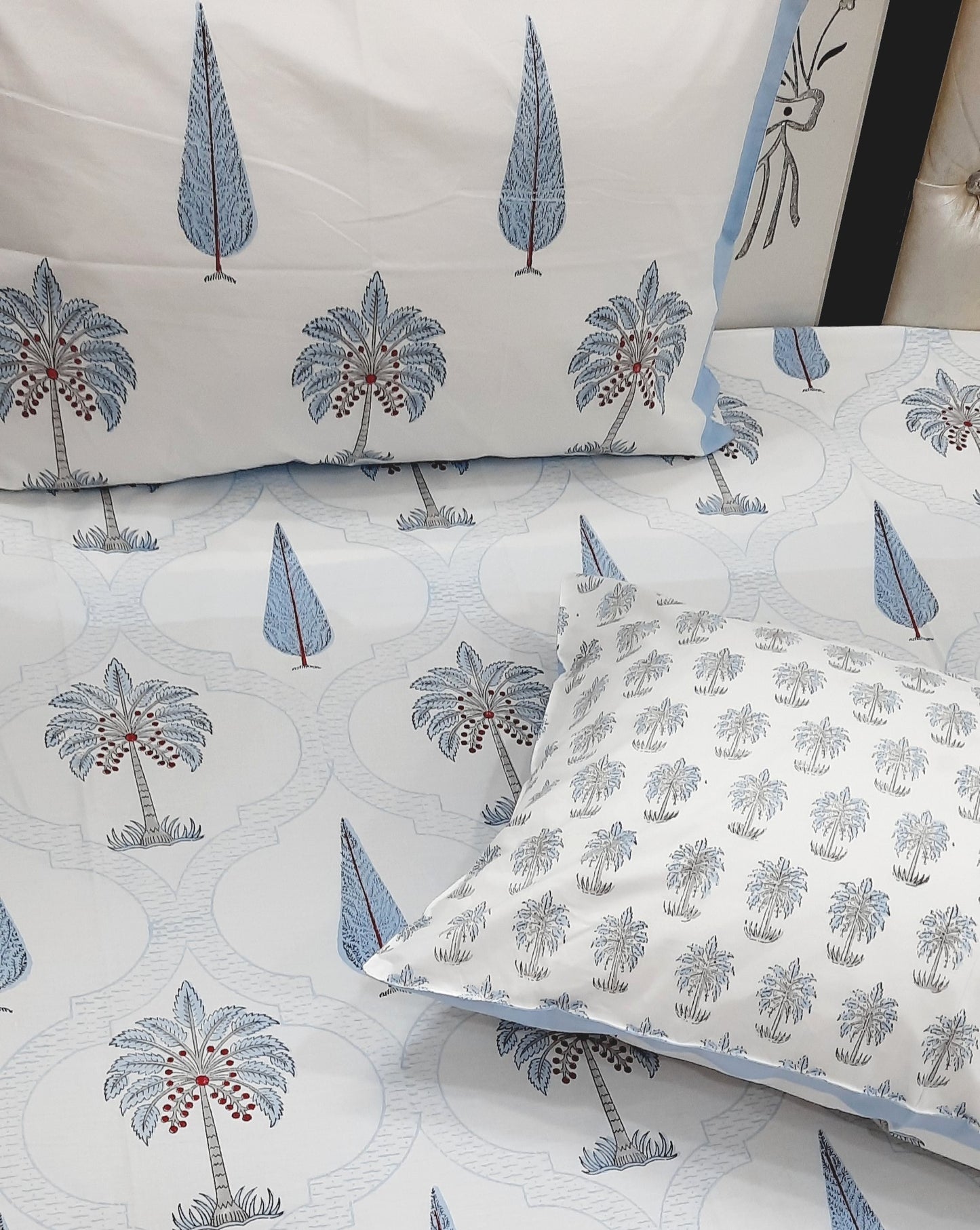Handblock Printed Premium Bedsheet (Dispatch Time 24 Hours)