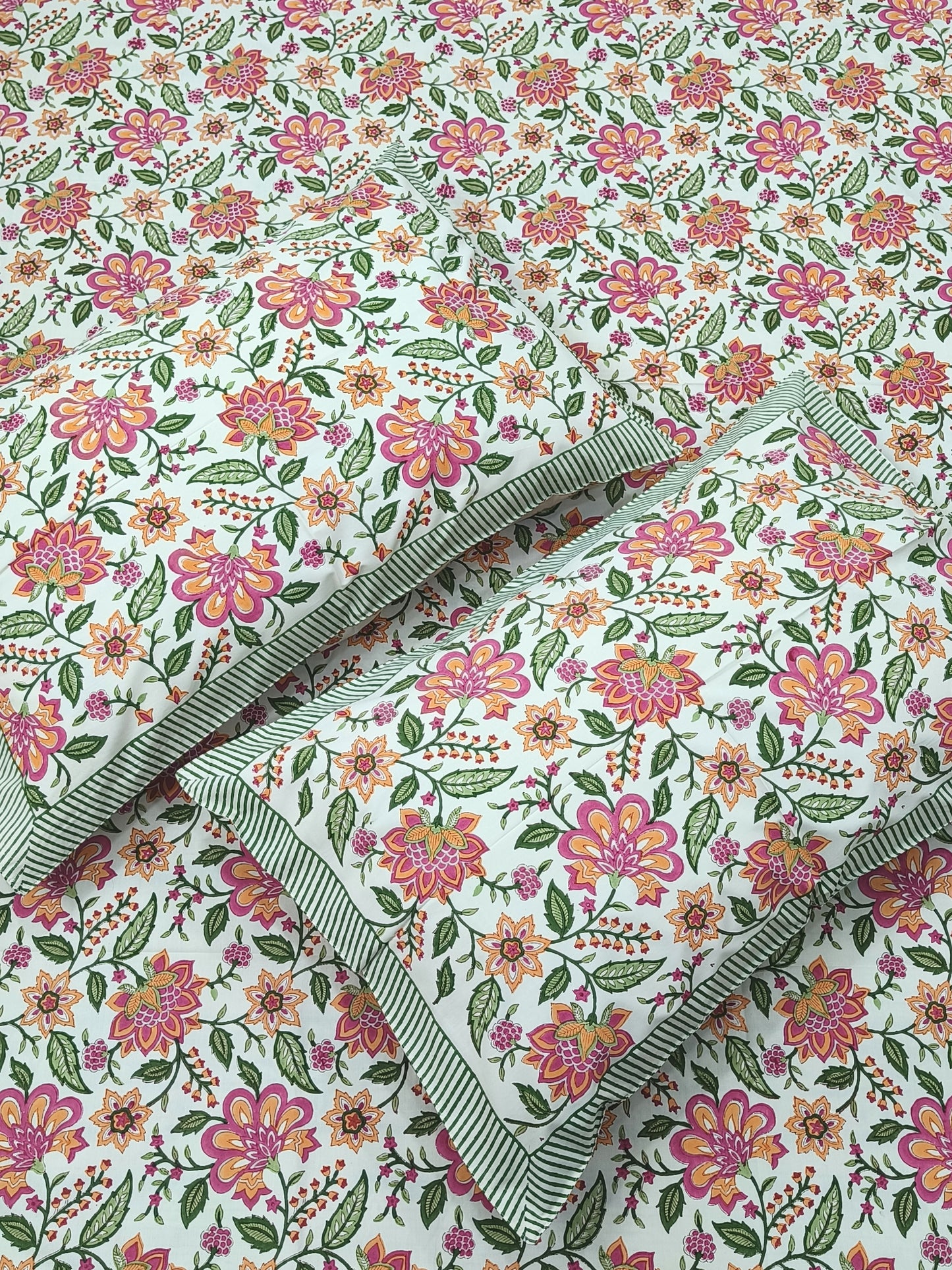 FRESH ARRIVAL Handblock Printed Premium Bedsheets