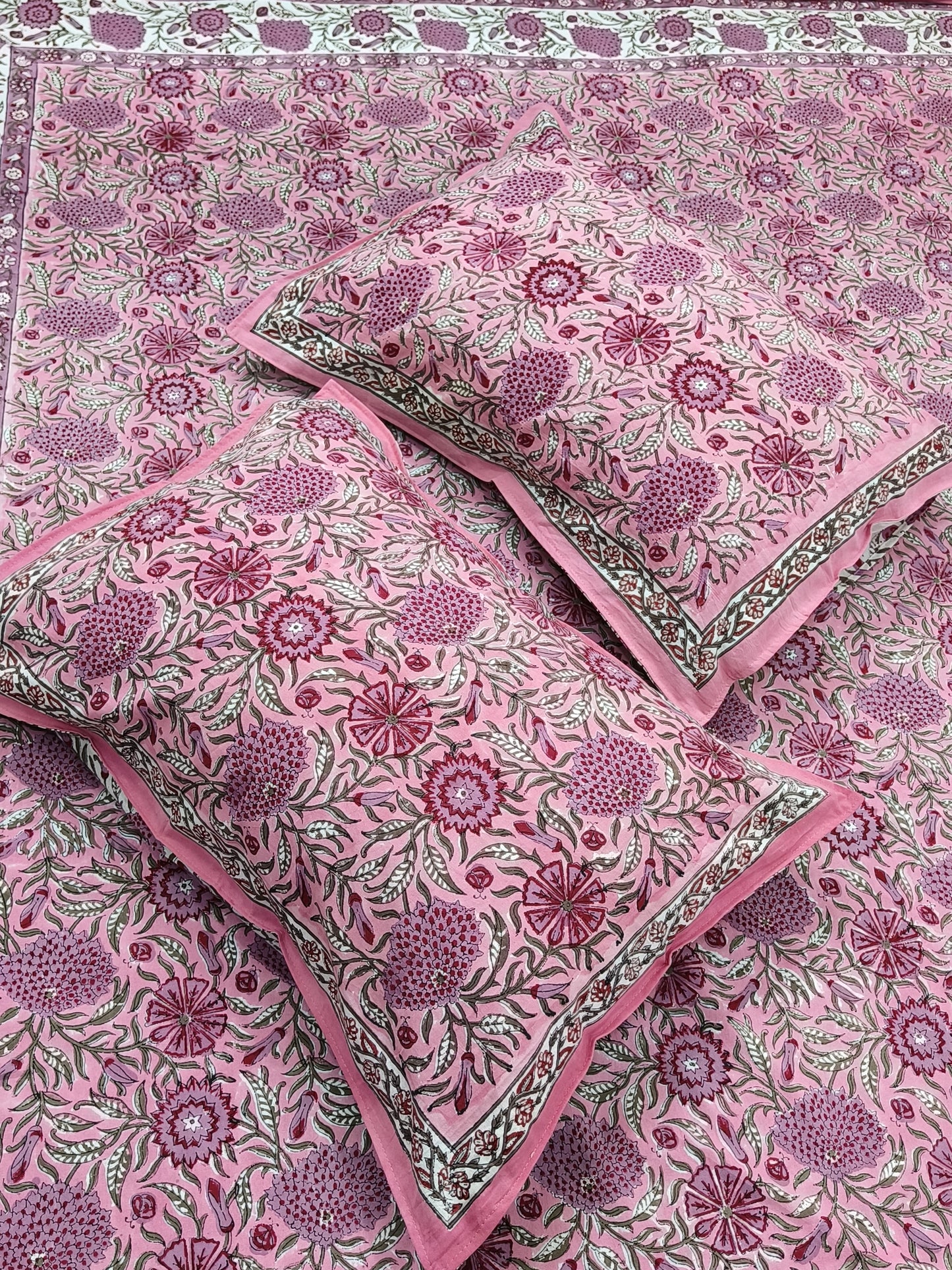 Handblock Printed Premium Bedsheets