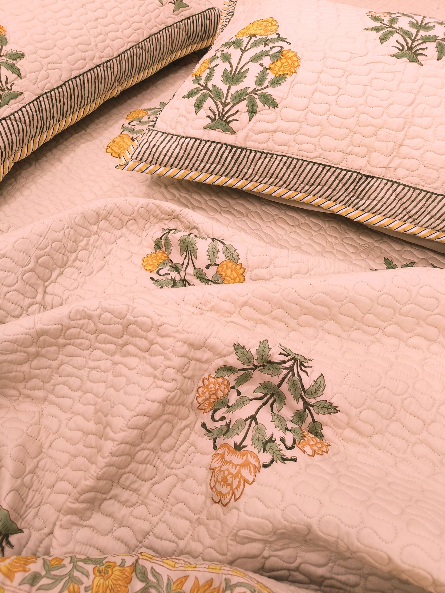 Handblock Printed Premium Mulmul Bedcovers