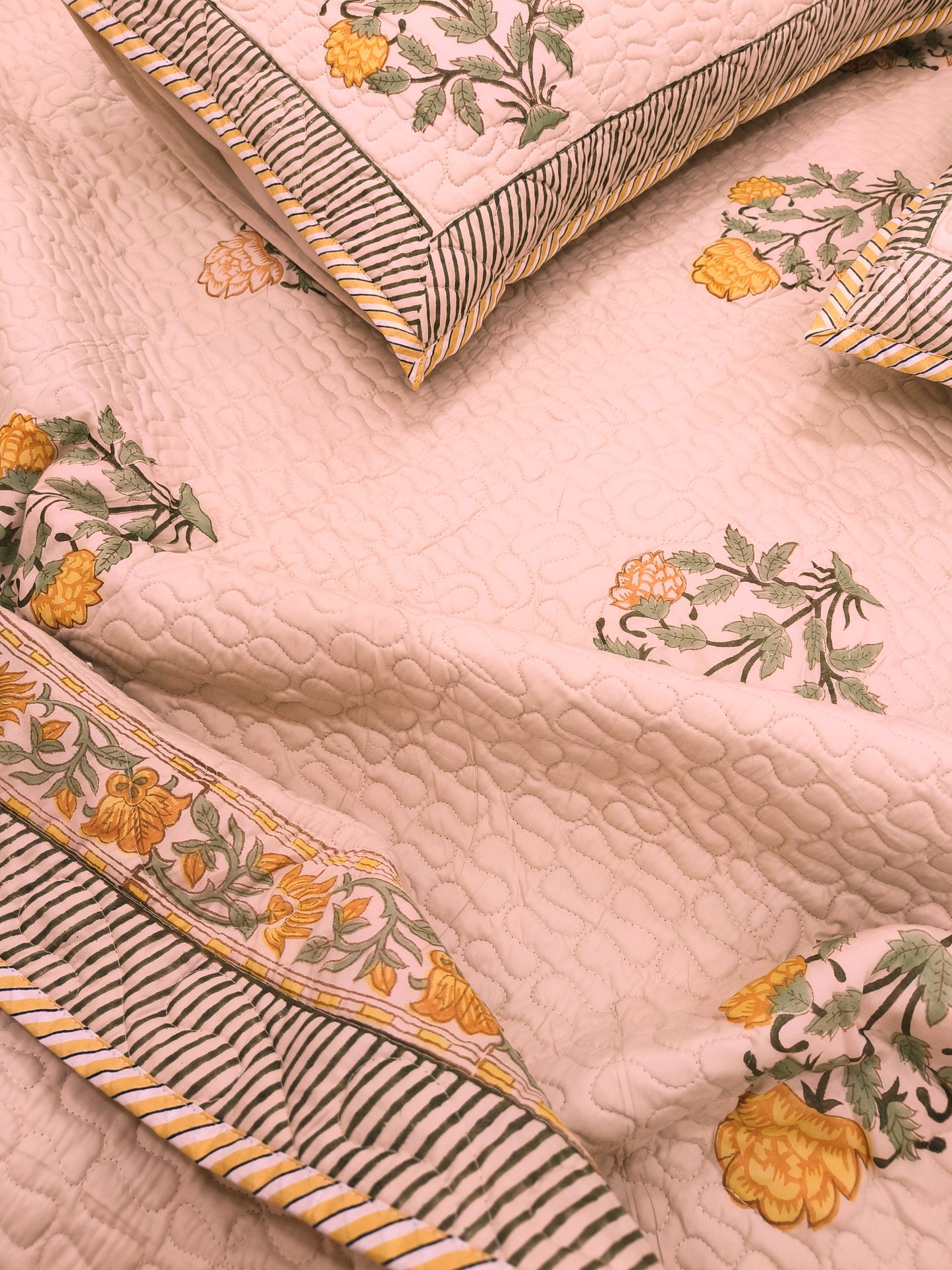 Handblock Printed Premium Mulmul Bedcovers