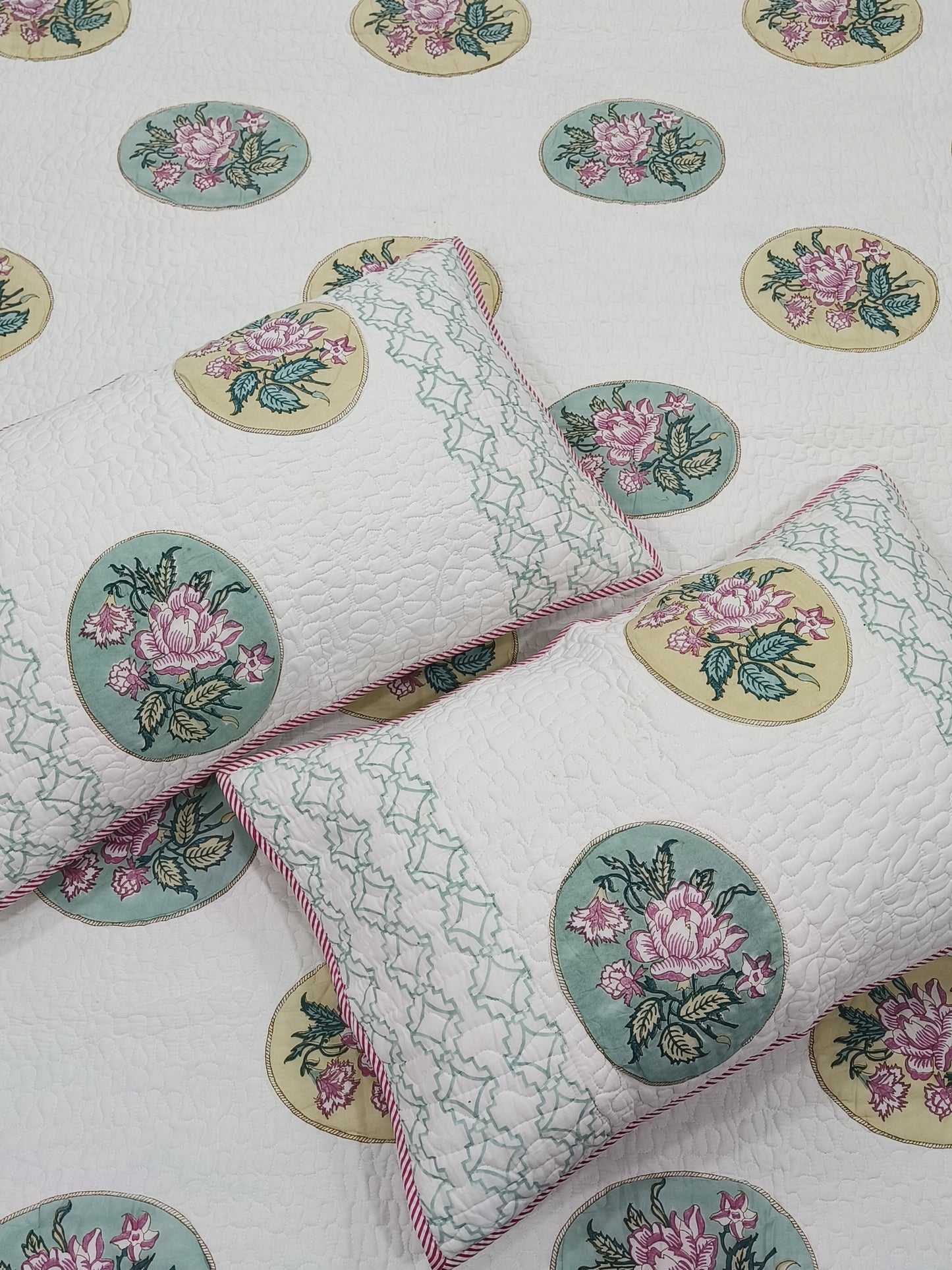 Handblock Printed Premium Mulmul Bedcovers