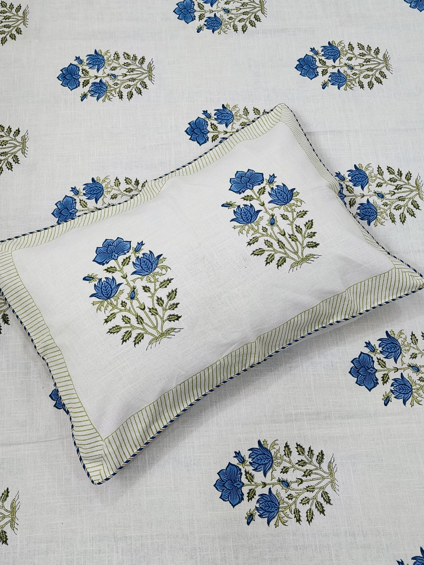 Handblock Printed Premium SLUB Bedcovers