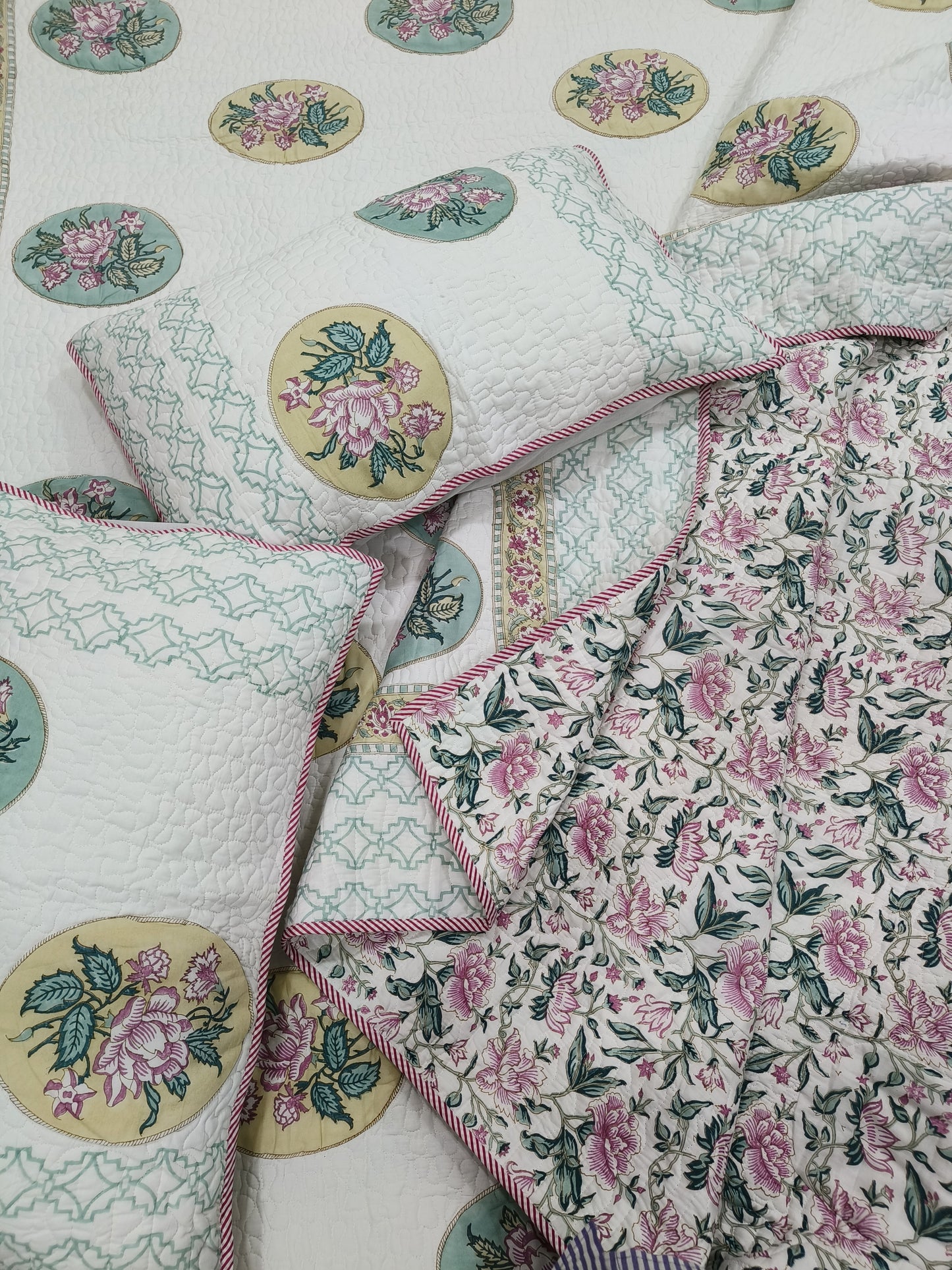 Handblock Printed Premium Mulmul Bedcovers