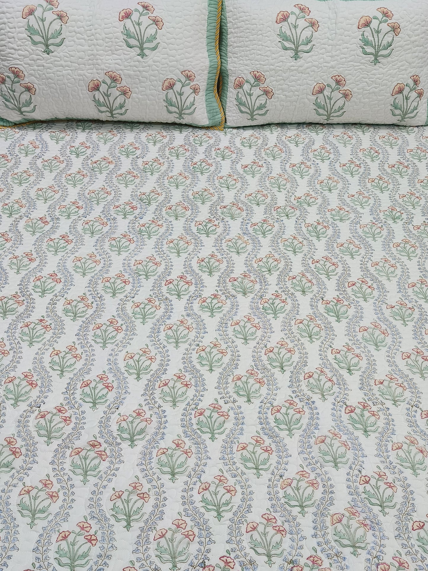 Handblock Printed Premium Mulmul Bedcovers