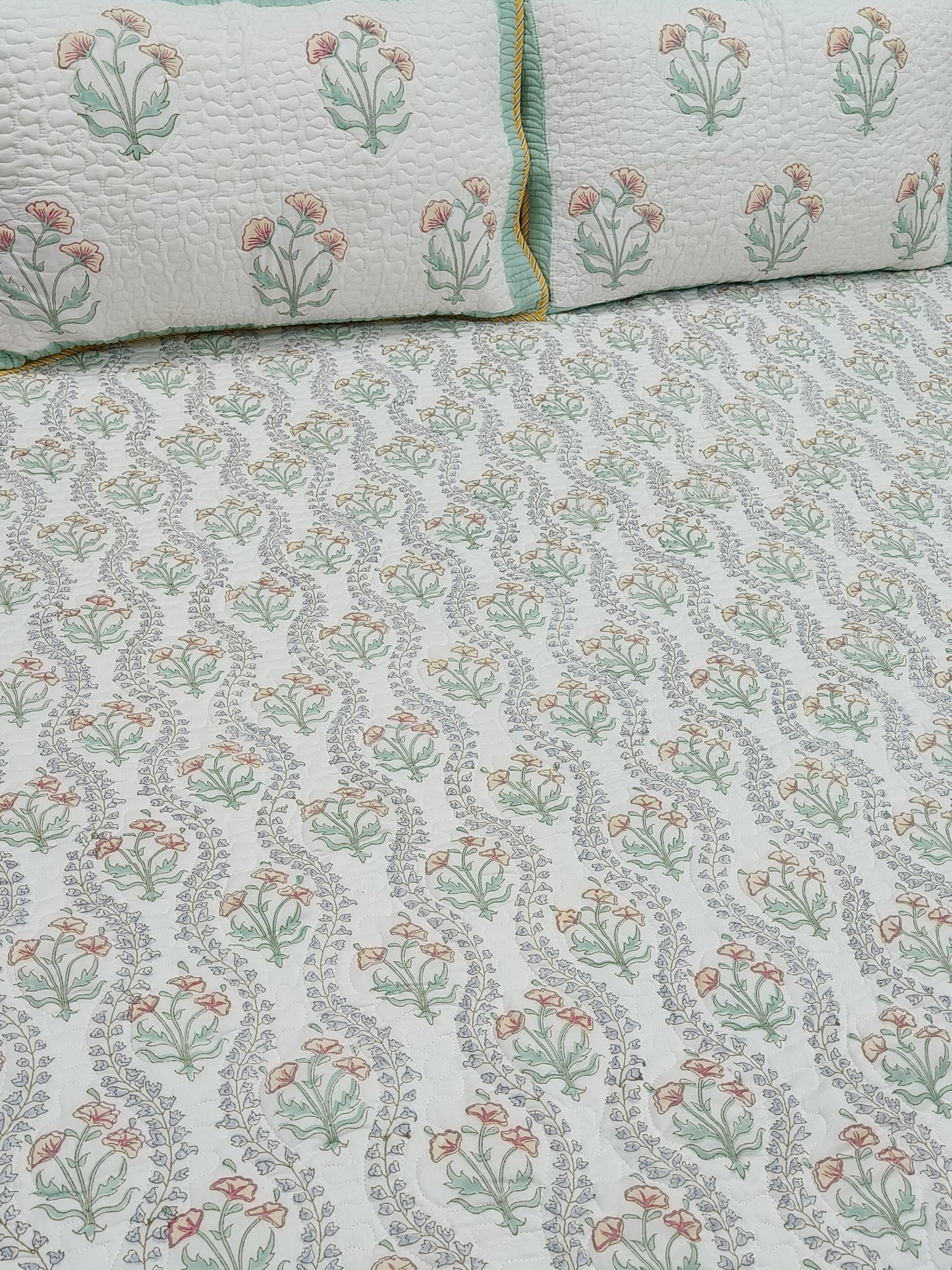 Handblock Printed Premium Mulmul Bedcovers