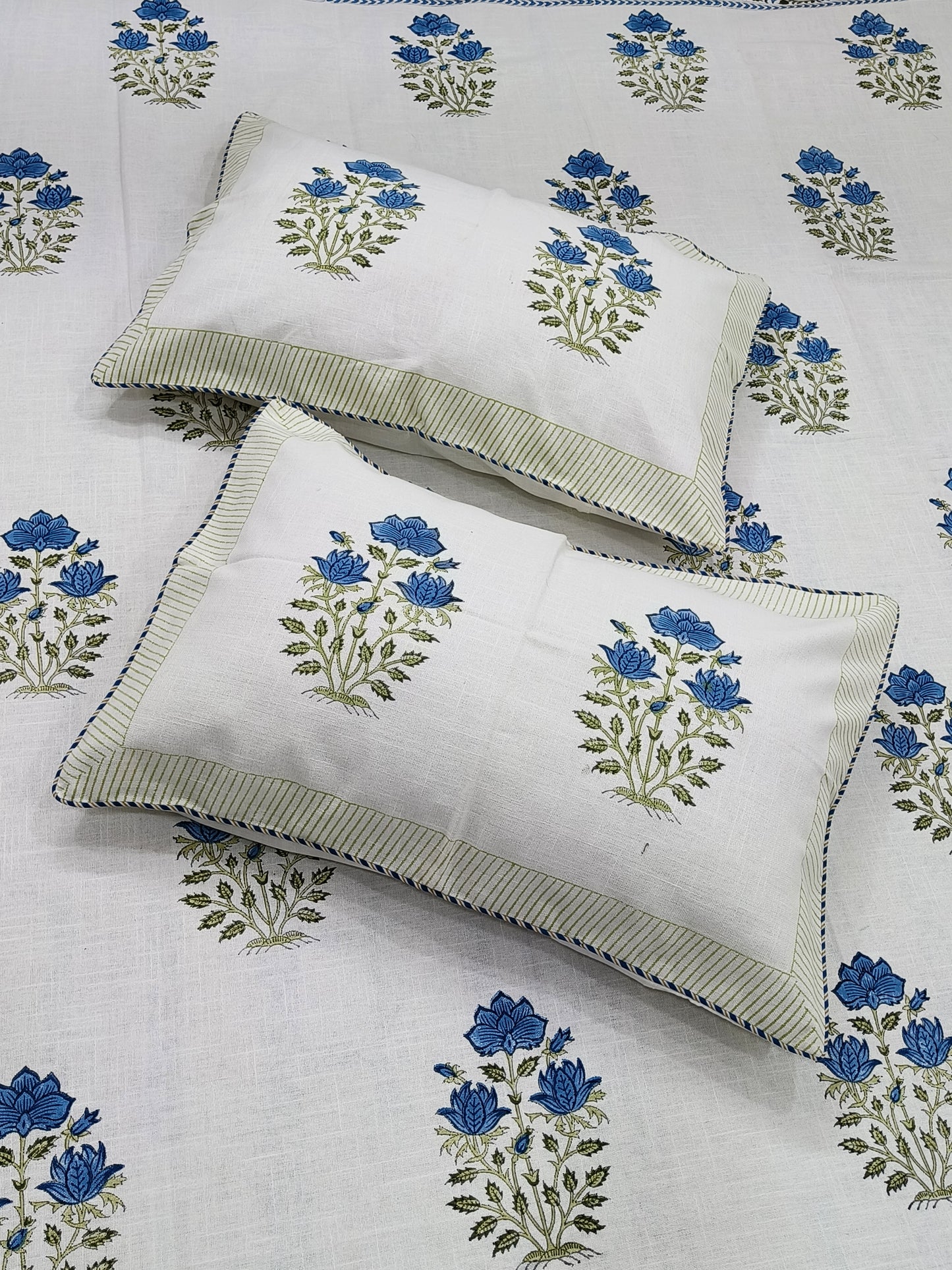 Handblock Printed Premium SLUB Bedcovers