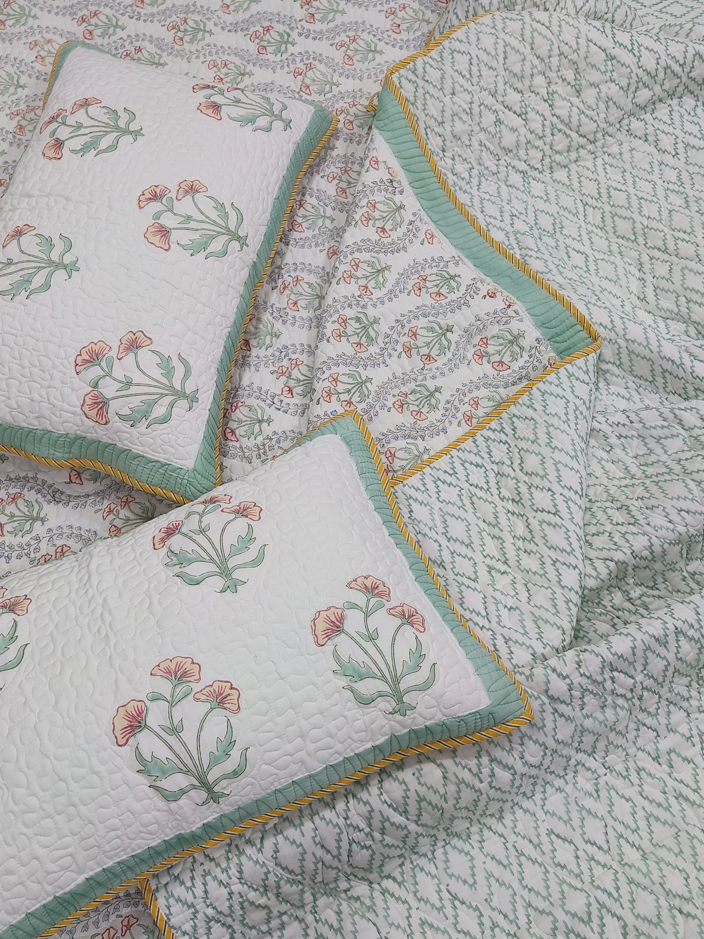 Handblock Printed Premium Mulmul Bedcovers
