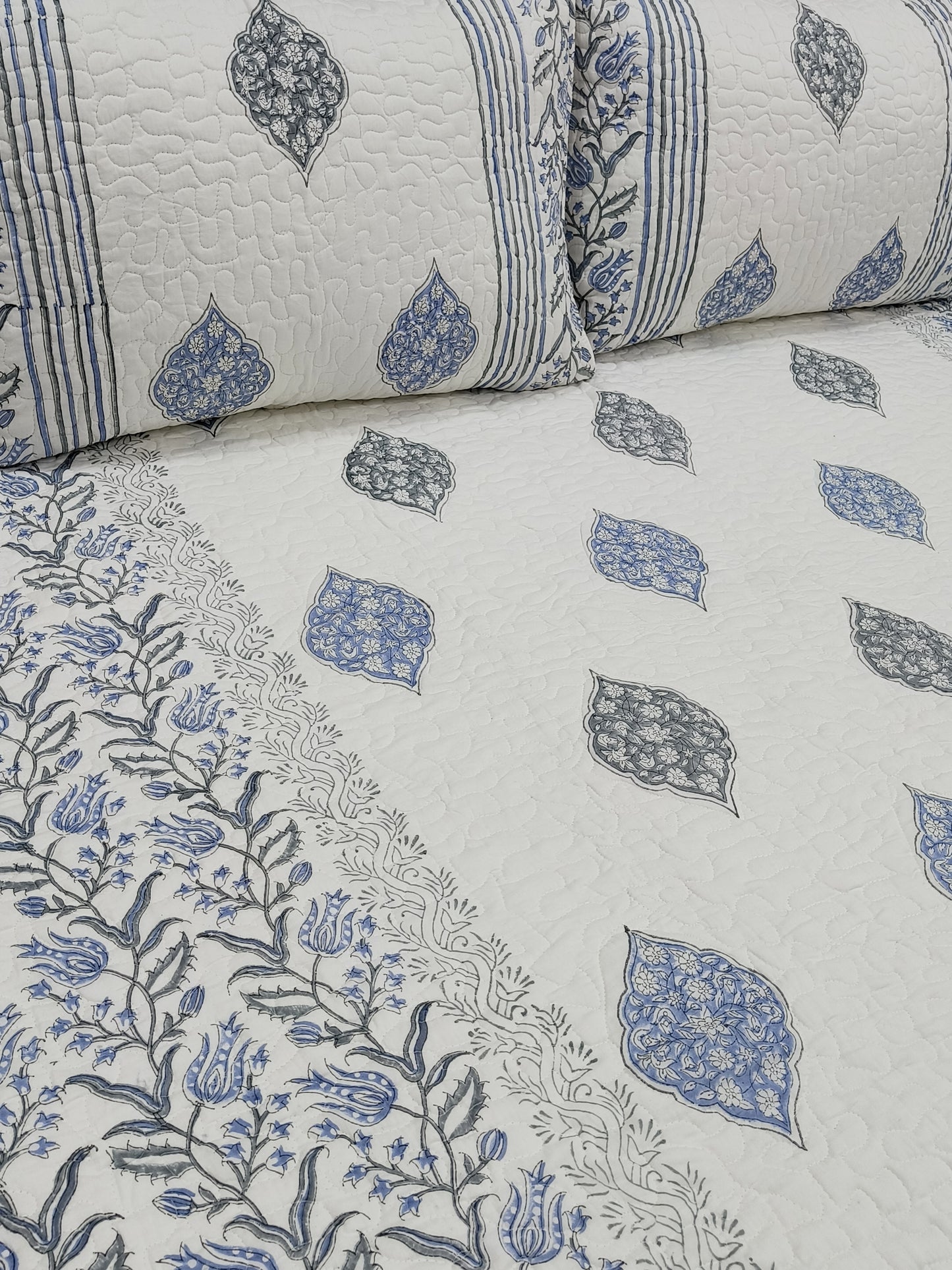 FRESH ARRIVAL Handblock Printed Premium Mulmul Bedcovers
