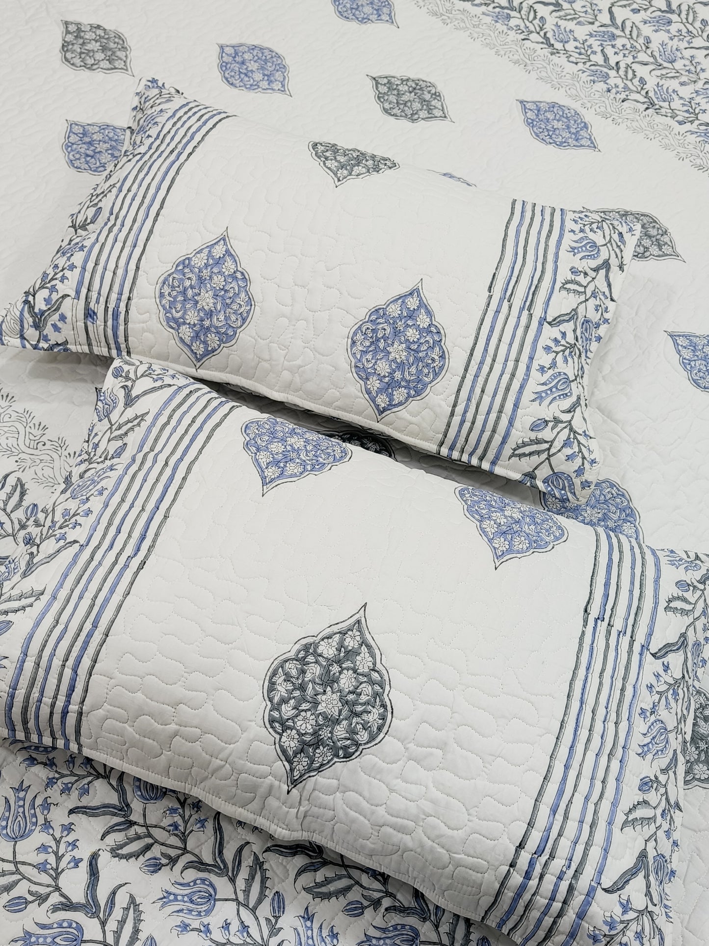 FRESH ARRIVAL Handblock Printed Premium Mulmul Bedcovers