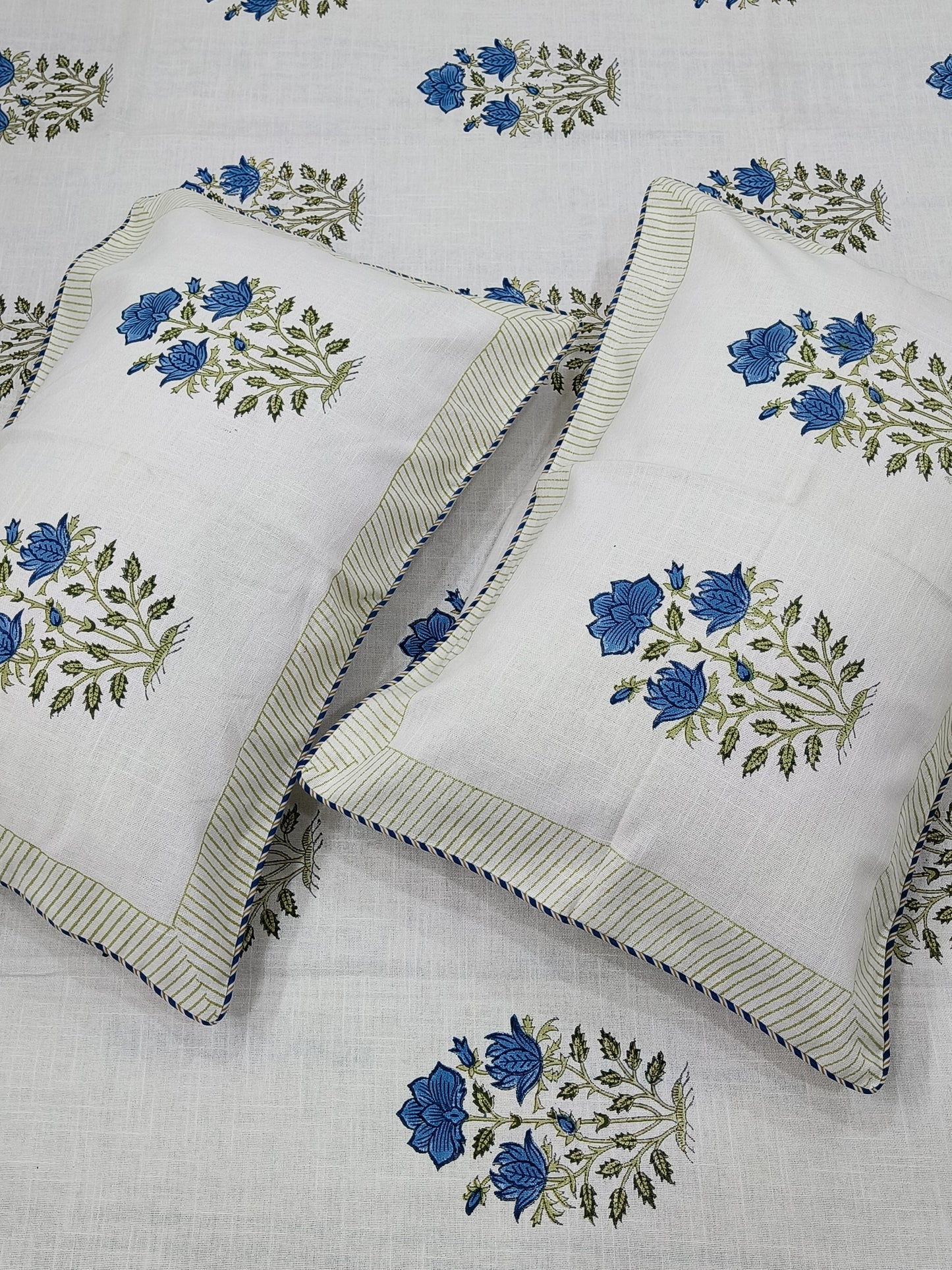 Handblock Printed Premium SLUB Bedcovers
