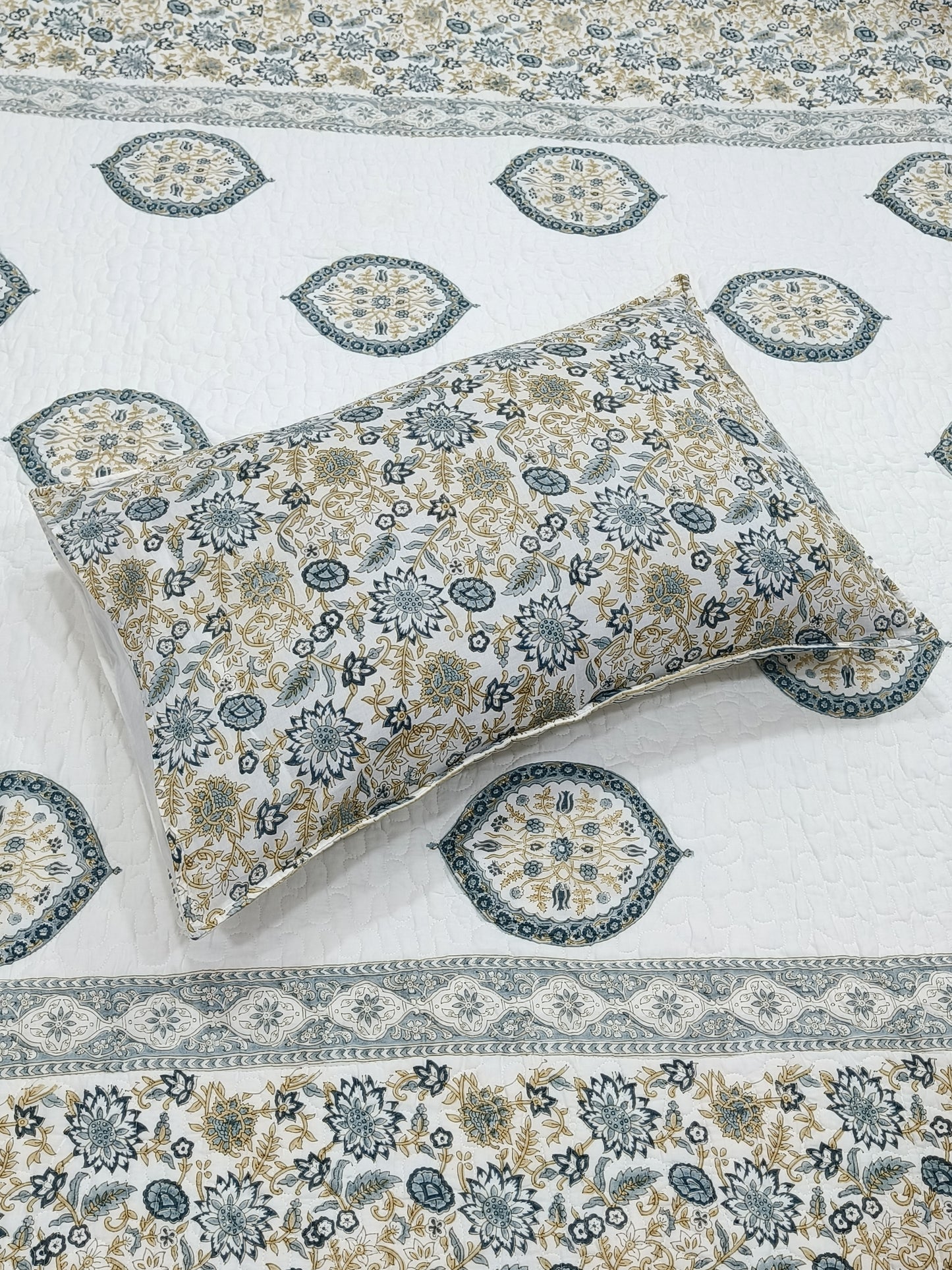 FRESH ARRIVAL Handblock Printed Premium Mulmul Bedcovers
