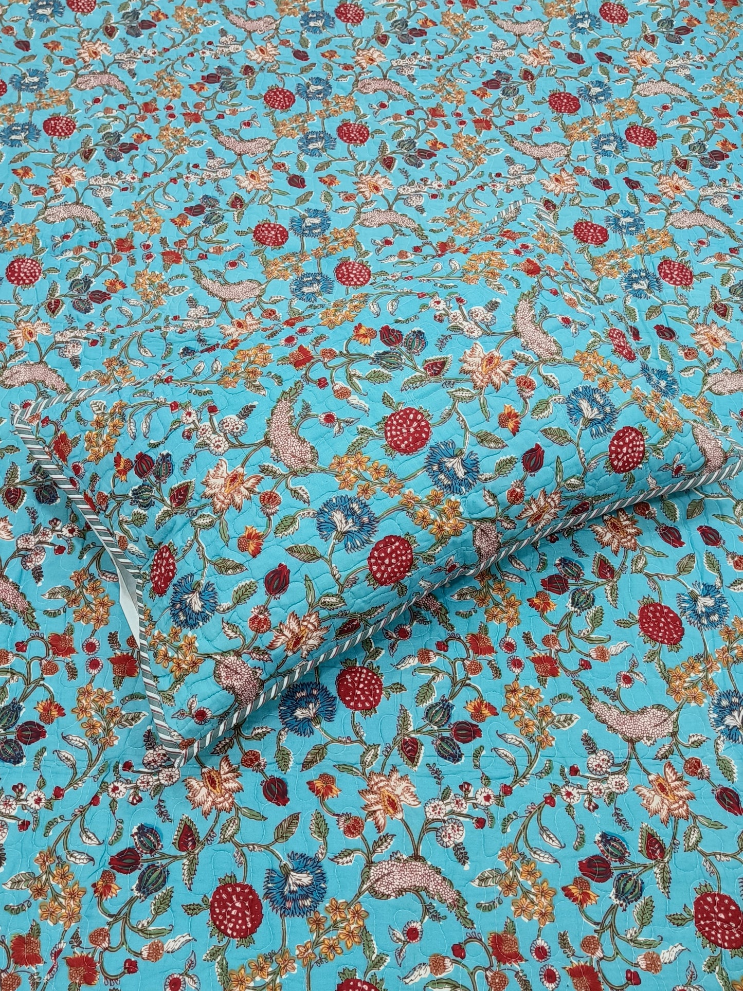 FRESH ARRIVAL Handblock Printed Premium Mulmul Bedcovers