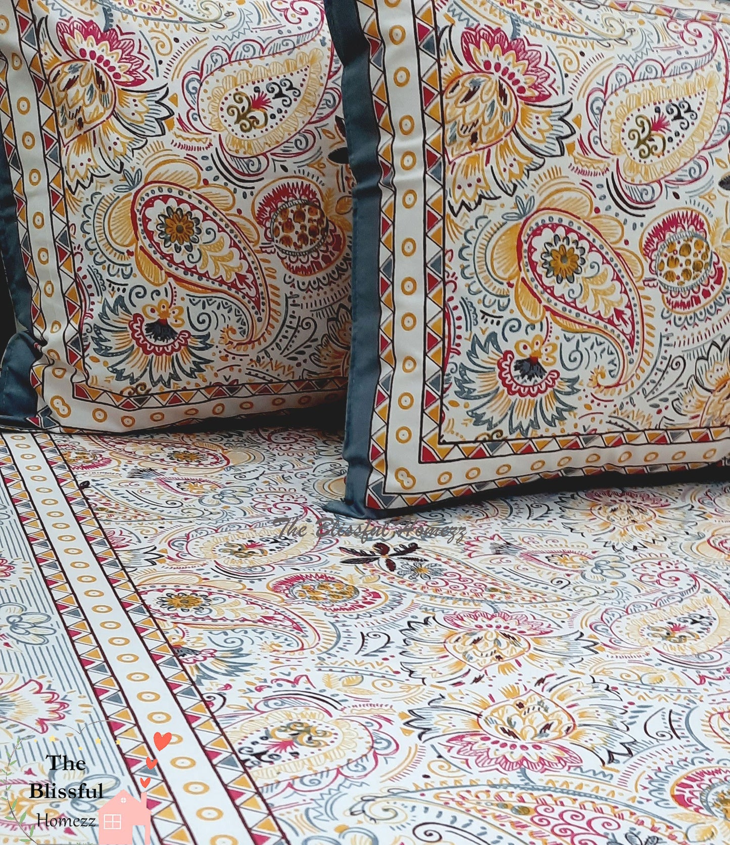 Vibrant Color Sadabahaar Bedsheet