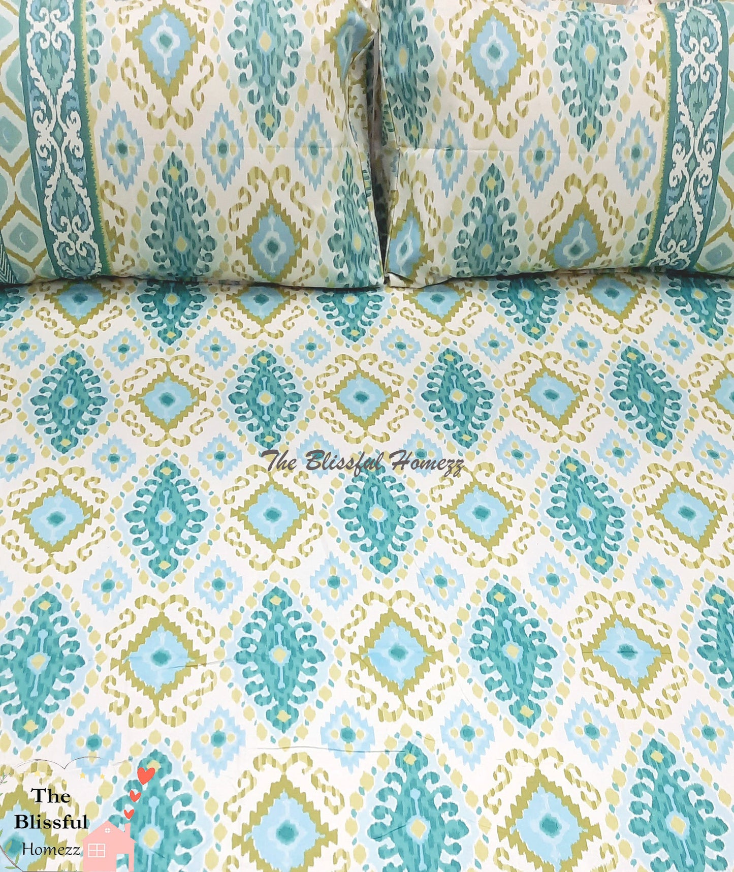 IKKAT Gulbahaar King Size Bedsheets
