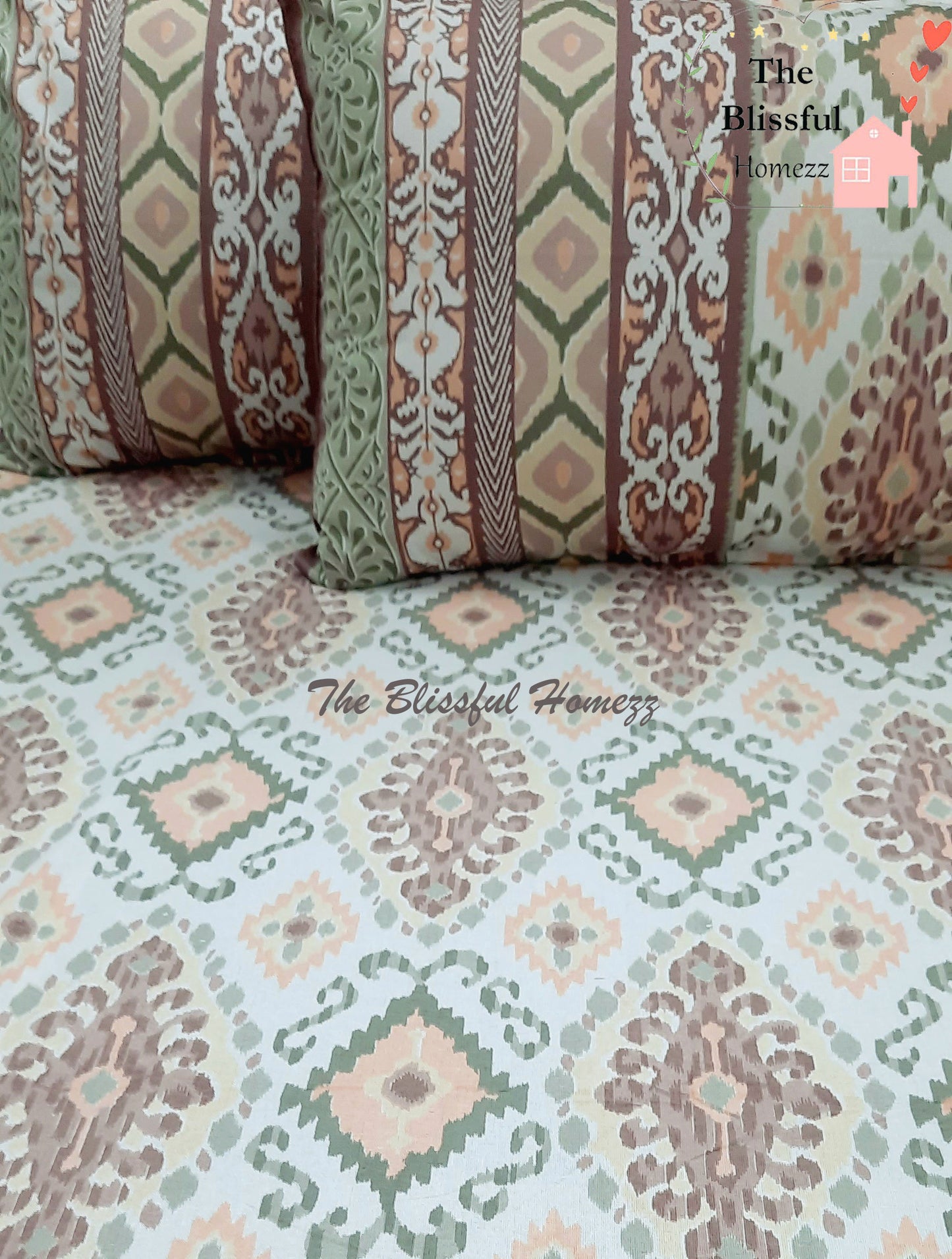IKKAT Gulbahaar King Size Bedsheets