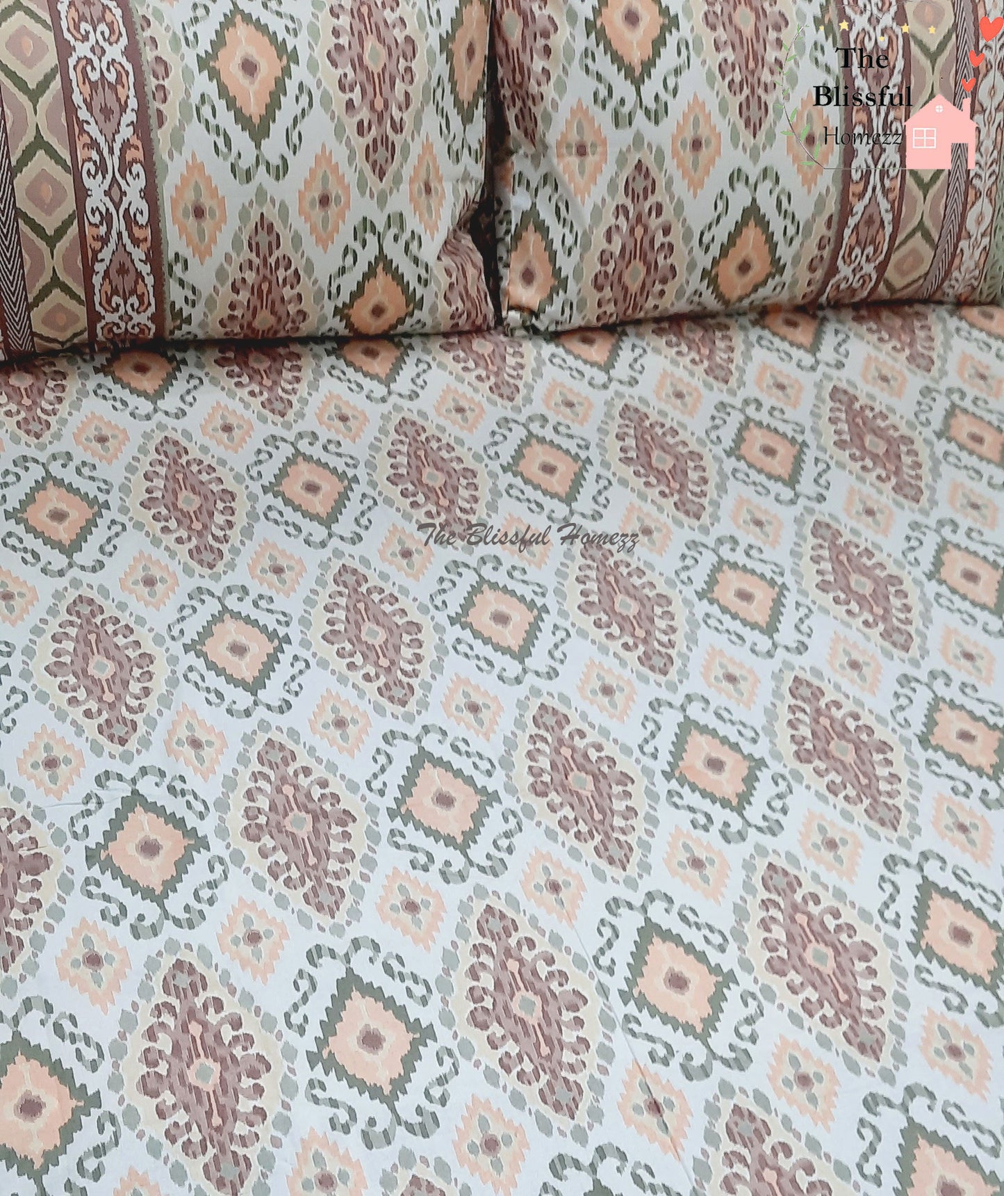 IKKAT Gulbahaar King Size Bedsheets