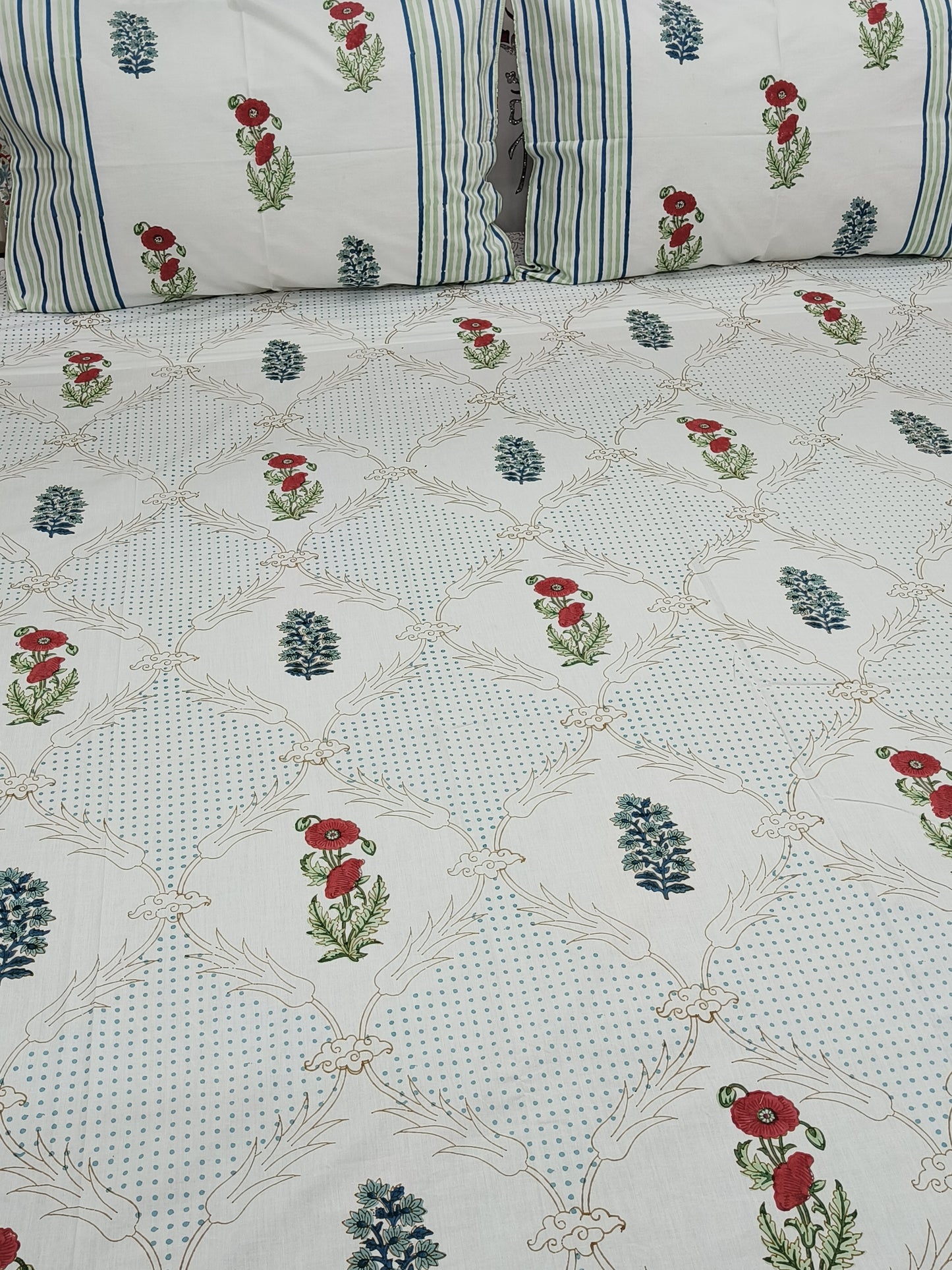 Handblock Printed Premium Bedsheets