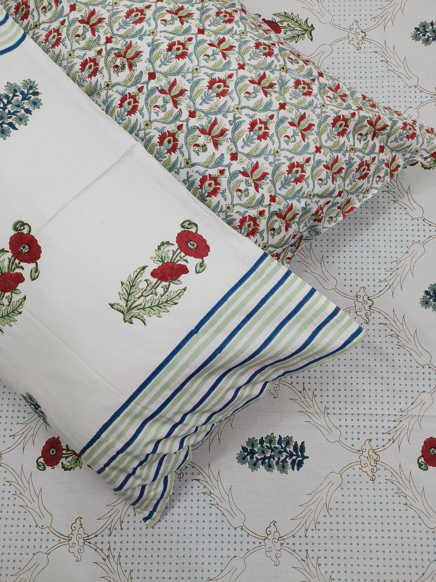 Handblock Printed Premium Bedsheets