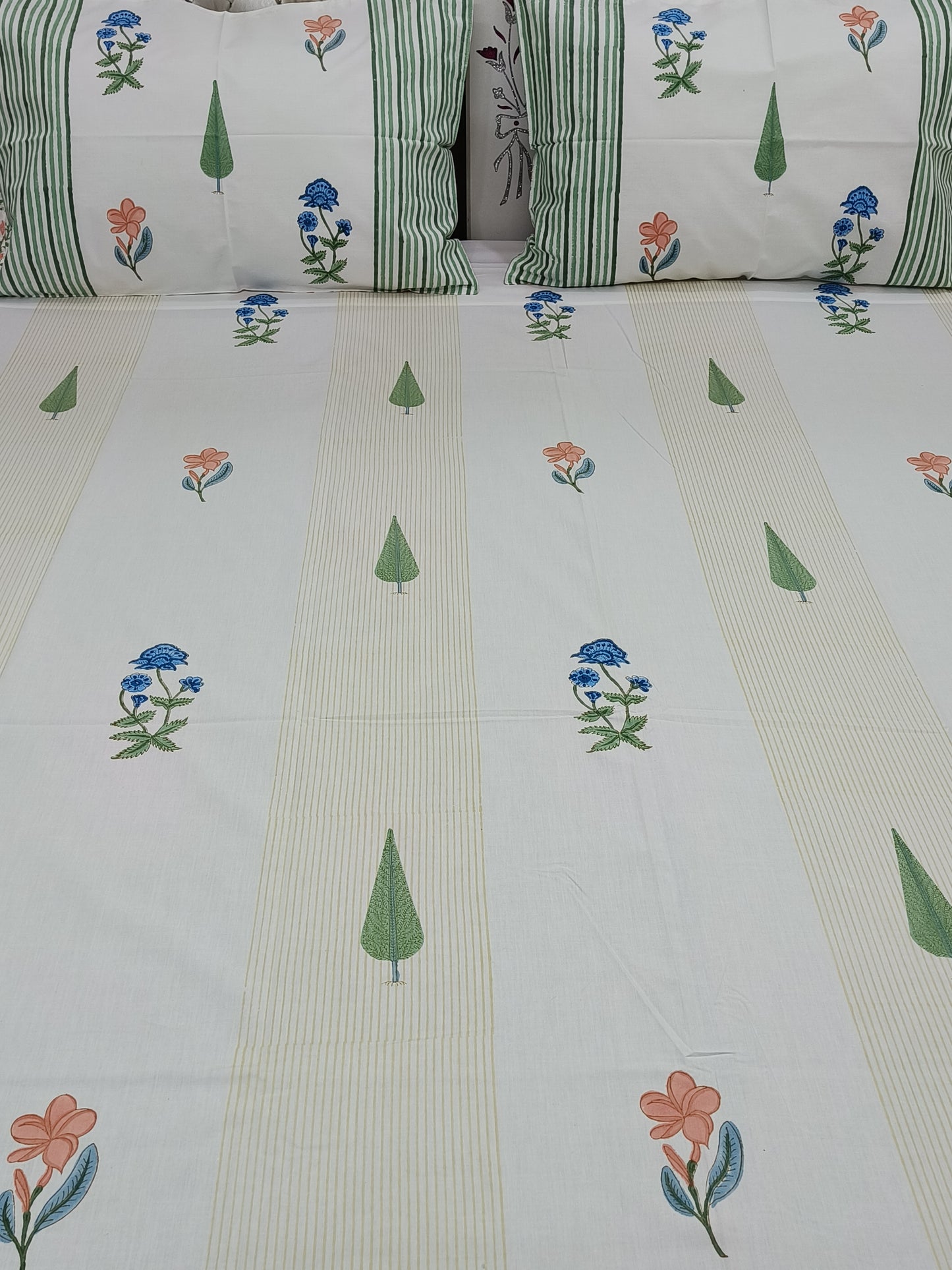 FRESH ARRIVAL Handblock Printed Premium Bedsheets