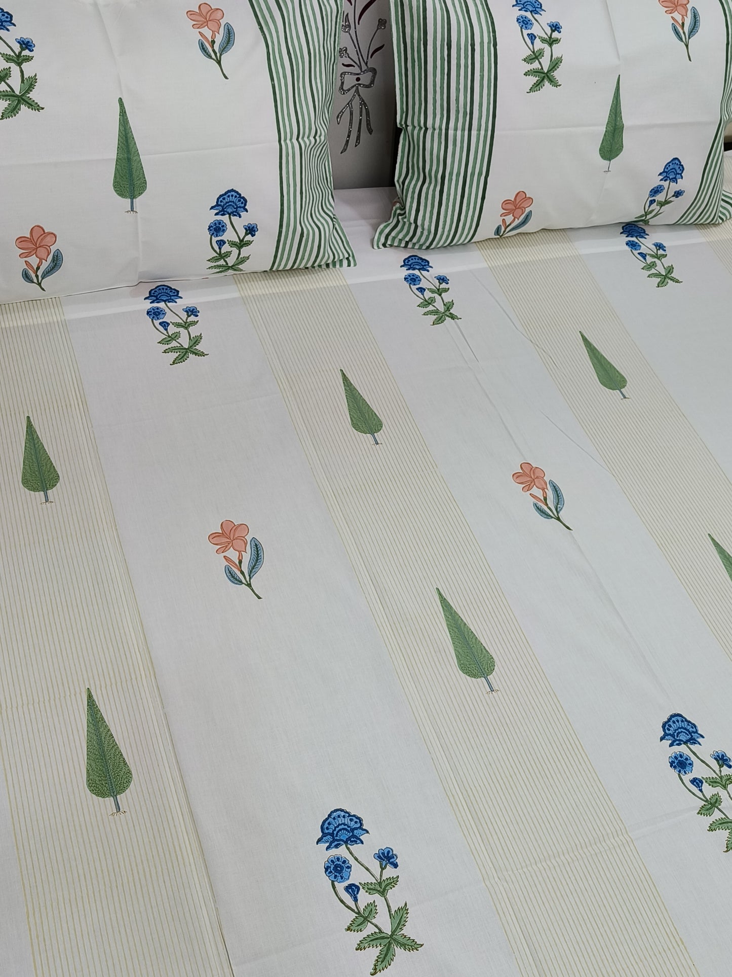 FRESH ARRIVAL Handblock Printed Premium Bedsheets