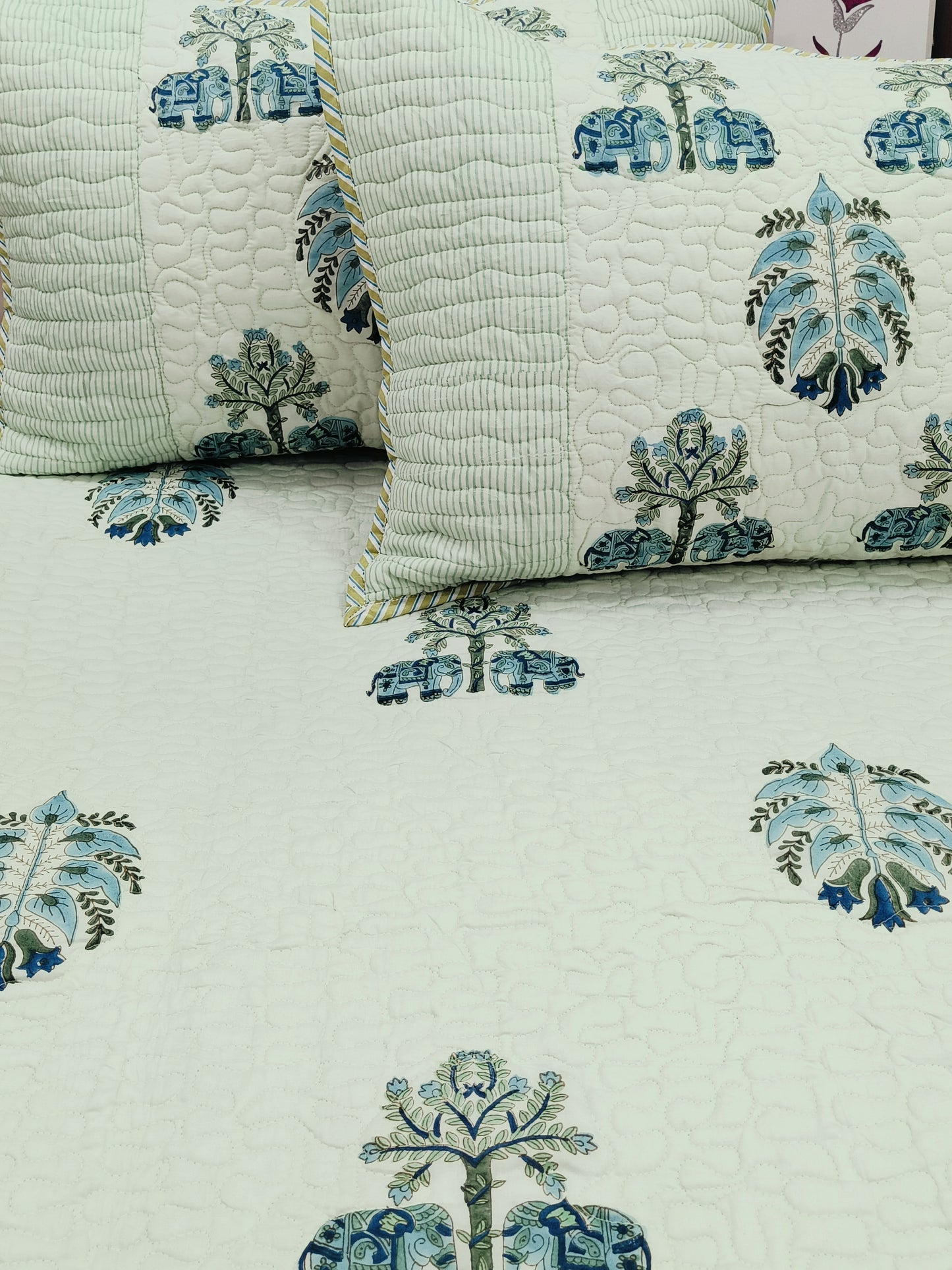 Handblock Printed Premium Mulmul Bedcovers