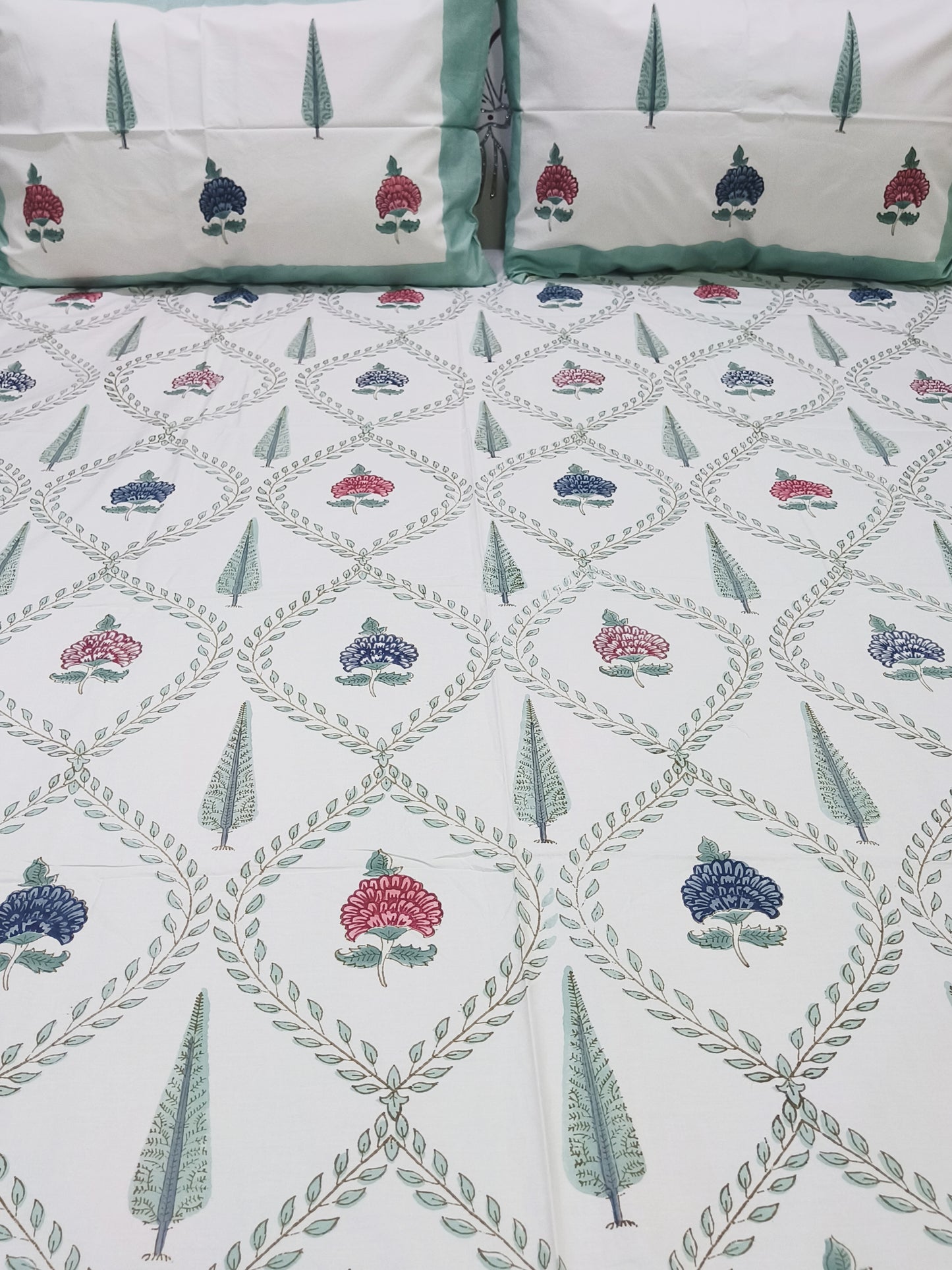 FRESH ARRIVAL Handblock Printed Premium Bedsheets