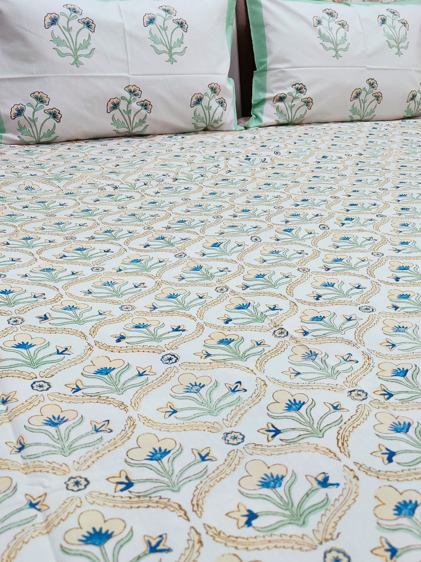 Handblock Printed Premium Bedsheets