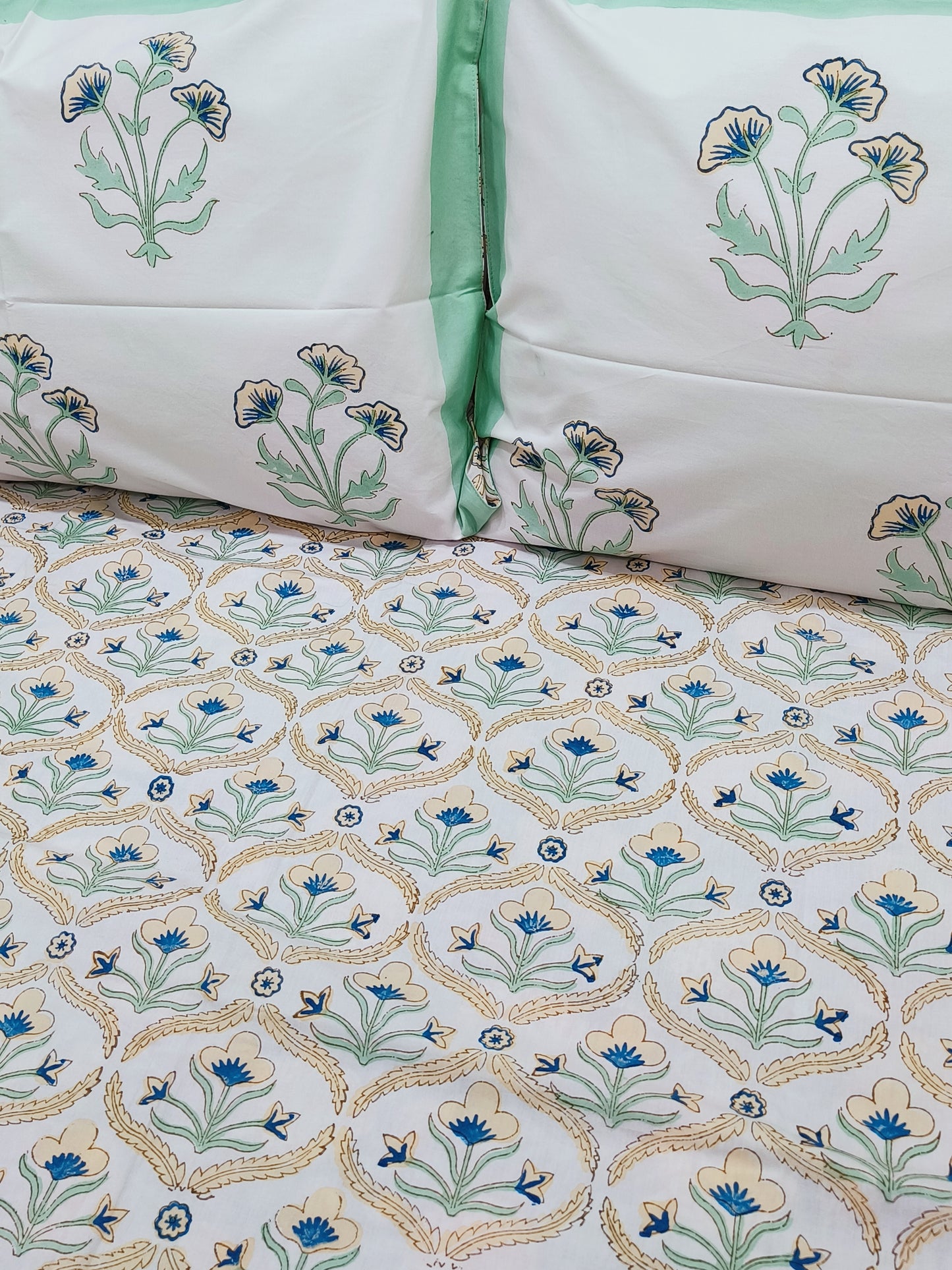 Handblock Printed Premium Bedsheets